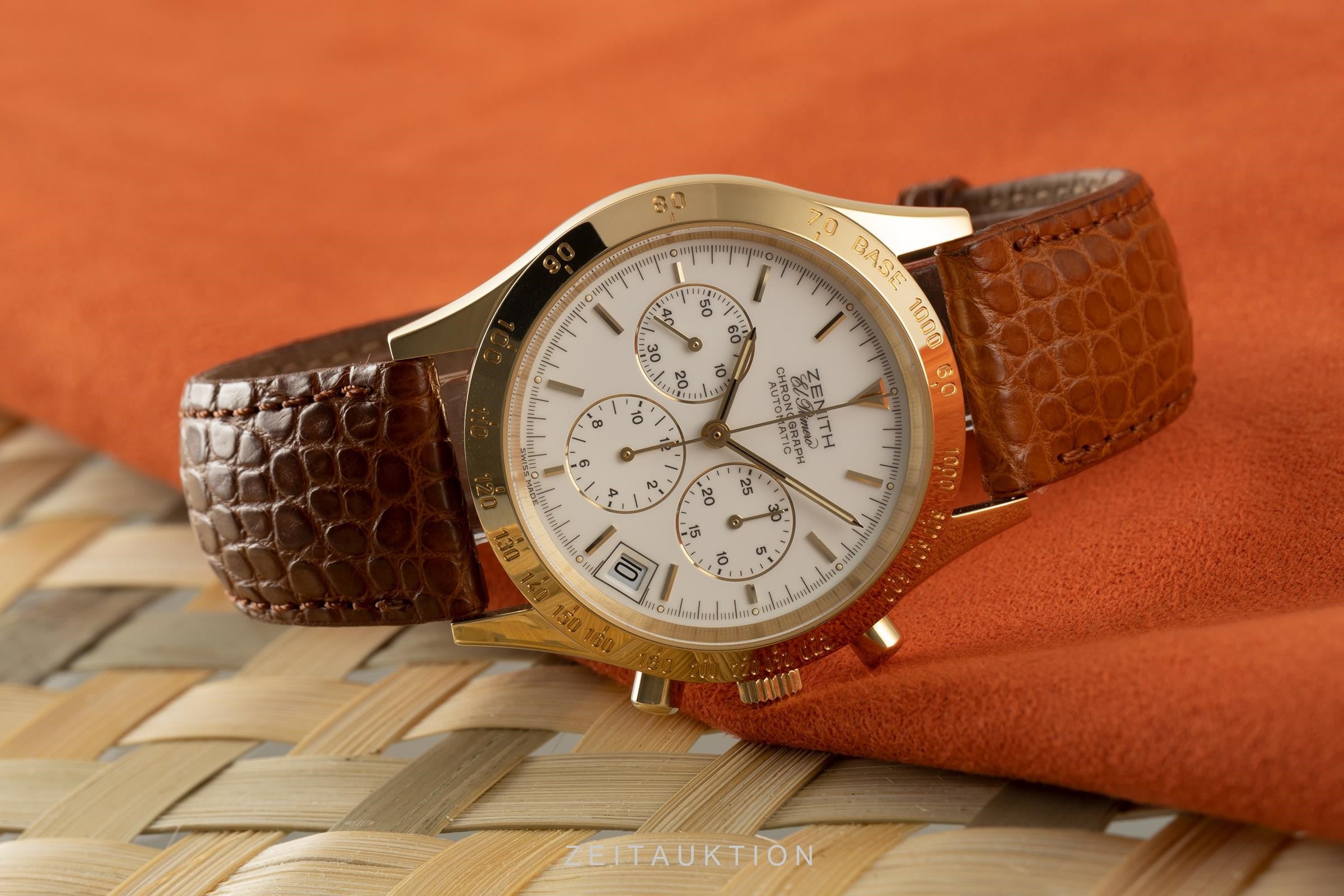 Zenith El Primero cronografo oro 18 ct automatismo orologio da uomo 06-0050-400-B  [2105526]