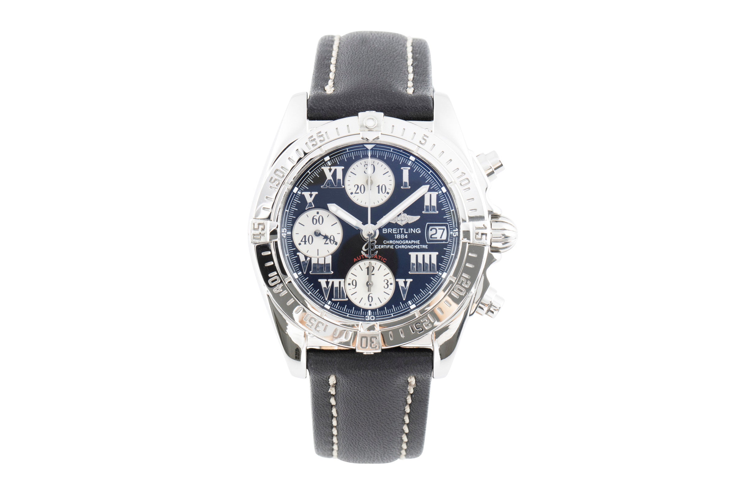 Breitling Cockpit Chronograph Automatik Edelstahl Herrenuhr Ref. A13358 B&P [2105558]