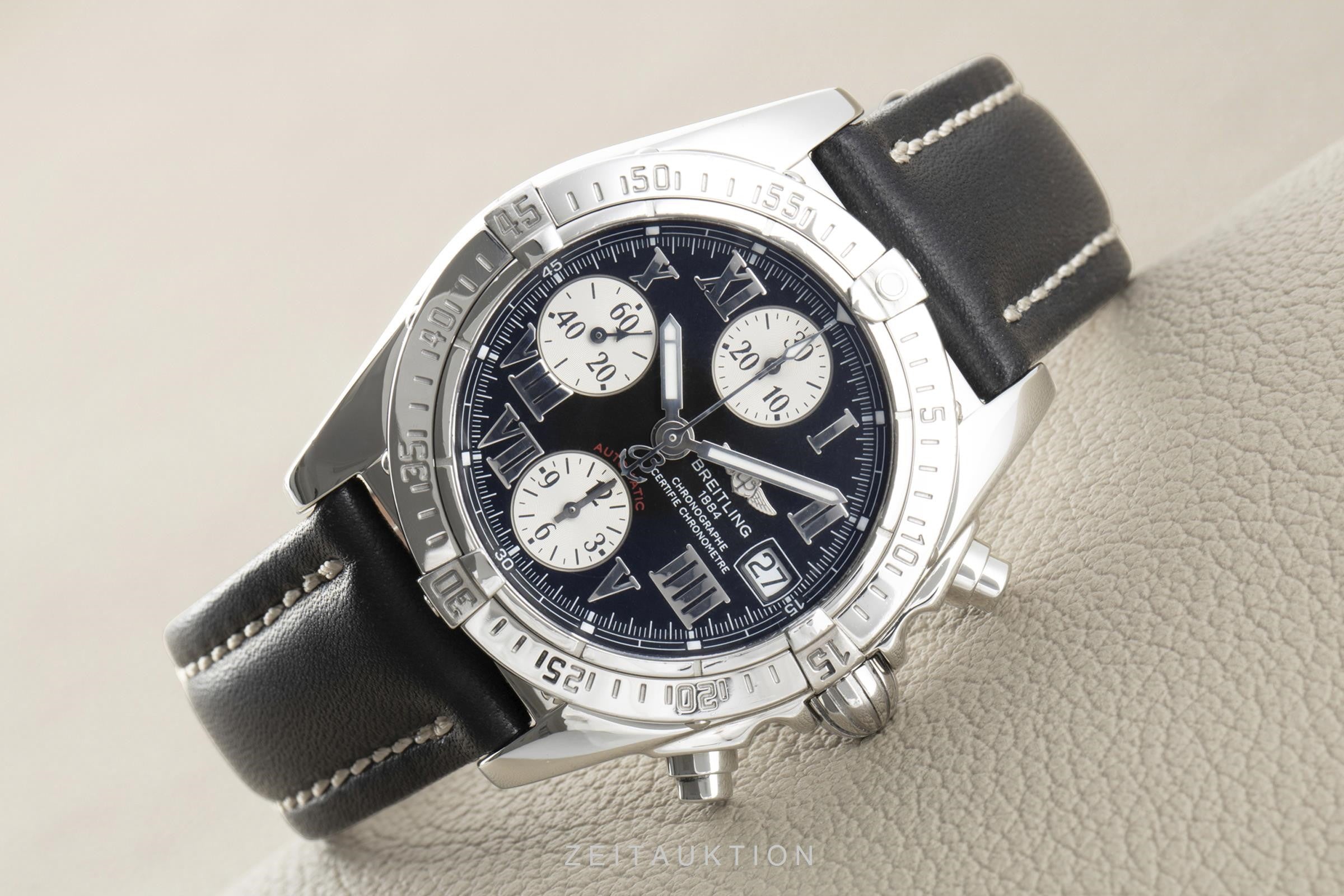 Breitling Cockpit Chronograph Automatik Edelstahl Herrenuhr Ref. A13358 B&P [2105558]