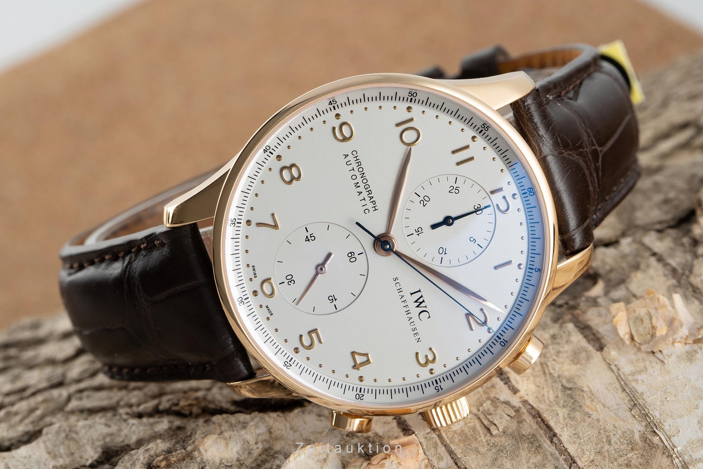 IWC Portugieser chronograph 18 ct gold automatic Kal. C.79350 Ref