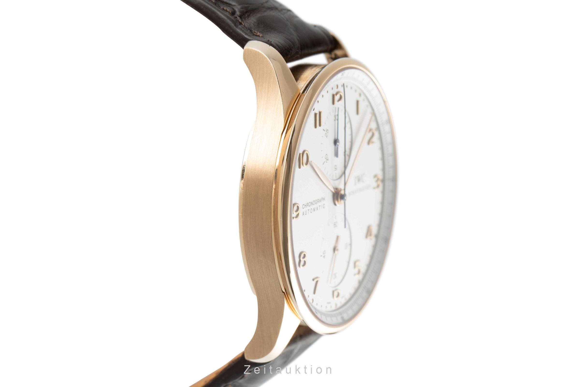 IWC Portugieser chronograph 18 ct gold automatic men's watch 3714 LP: 17900EUR  [2105653]