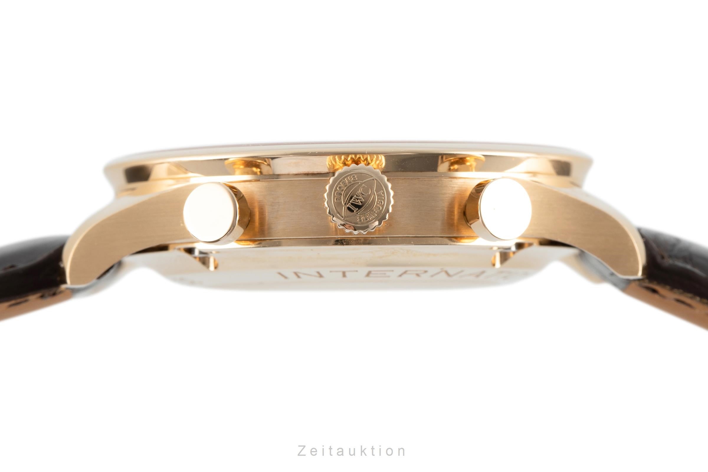 IWC Portugieser chronograph 18 ct gold automatic men's watch 3714 LP: 17900EUR  [2105653]