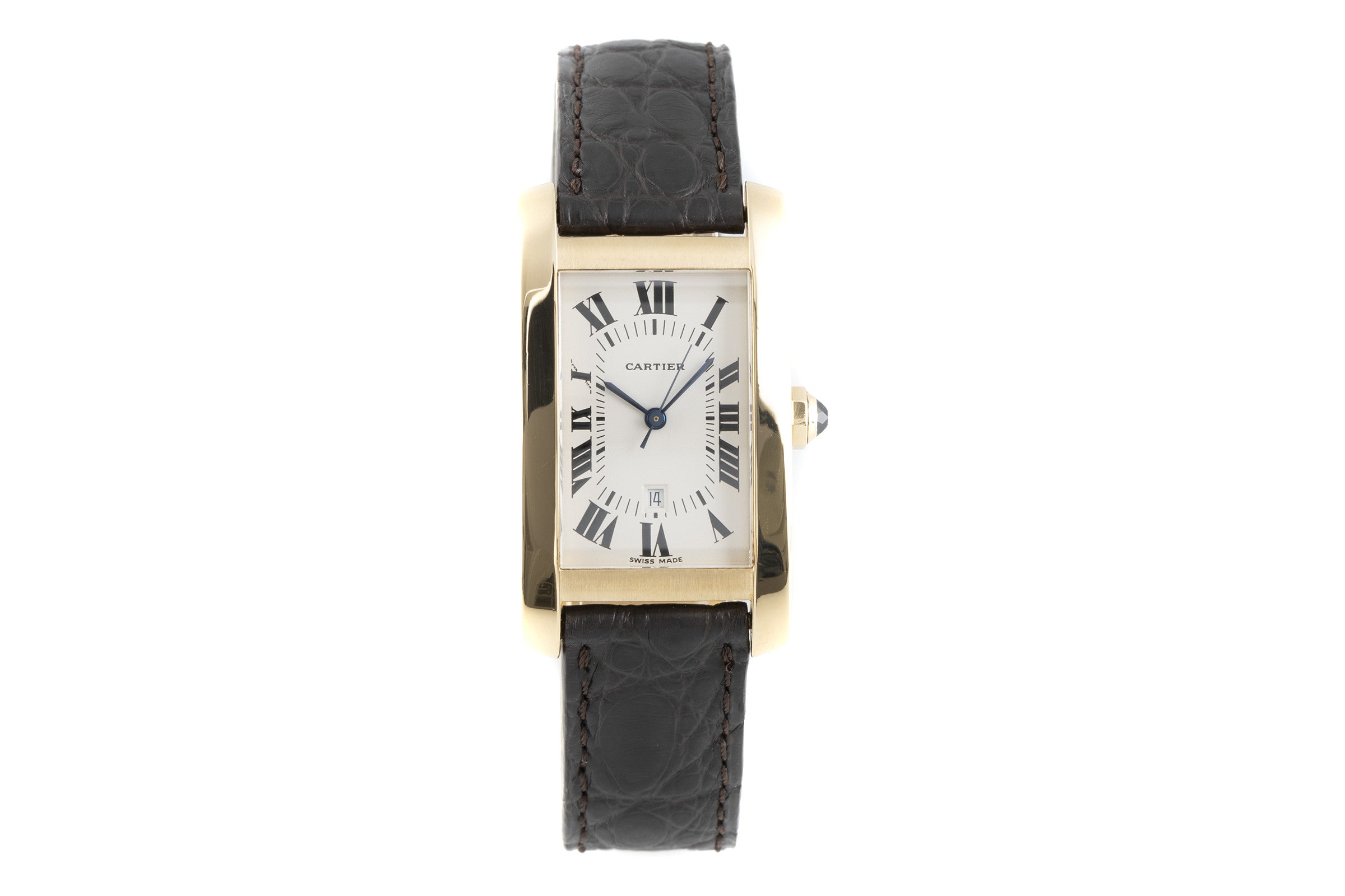 Cartier Tank Américaine oro 18 ct automatismo orologio da donna 8172984  [2105659]