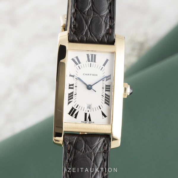 Cartier Tank Américaine oro 18 ct automatismo orologio da donna 8172984  [2105659]