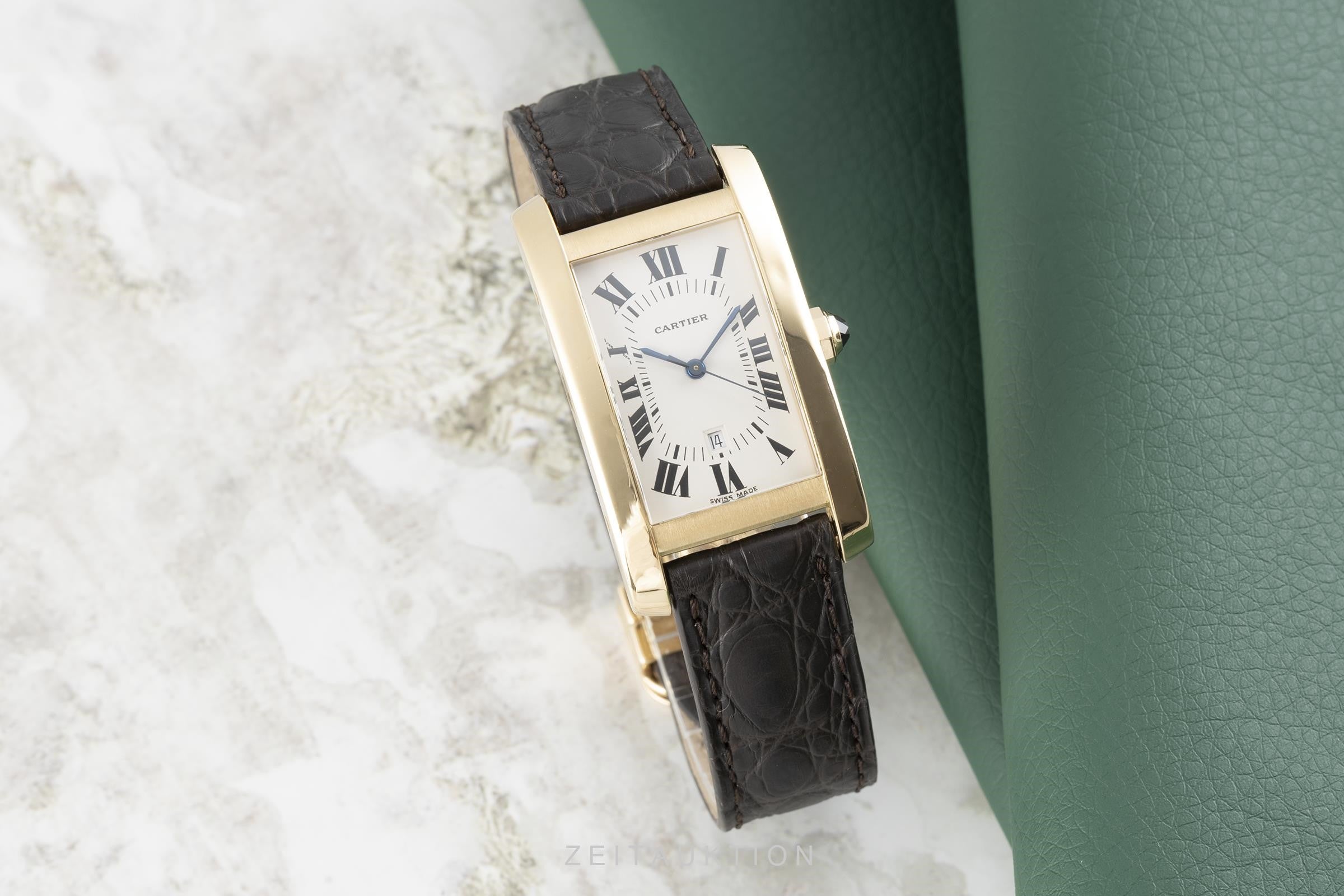 Cartier Tank Américaine oro 18 ct automatismo orologio da donna 8172984  [2105659]
