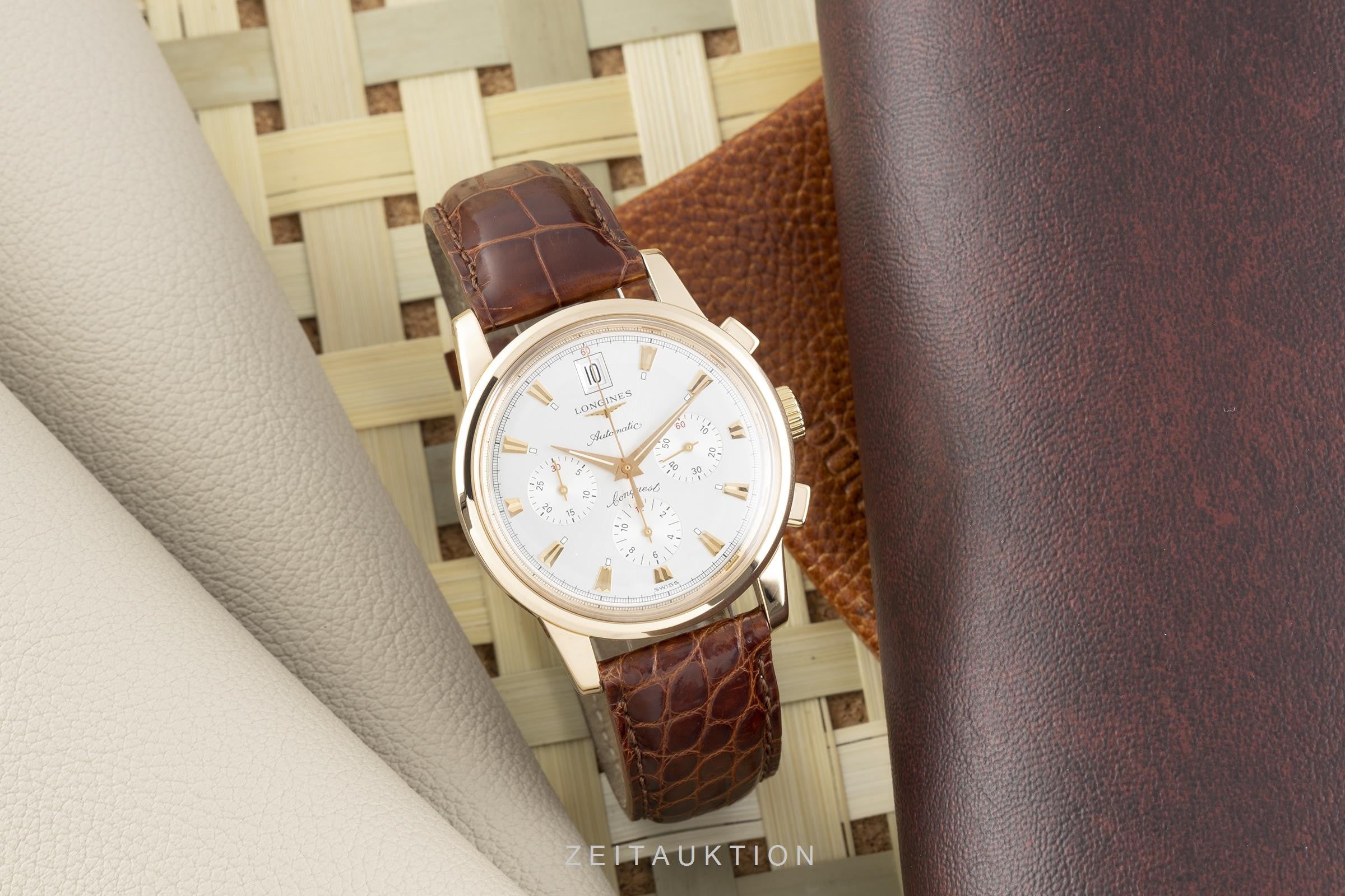 Longines Conquest Heritage Chronograph 18K Roségold Automatik Ref. L1.641.8 B&P [2105673]