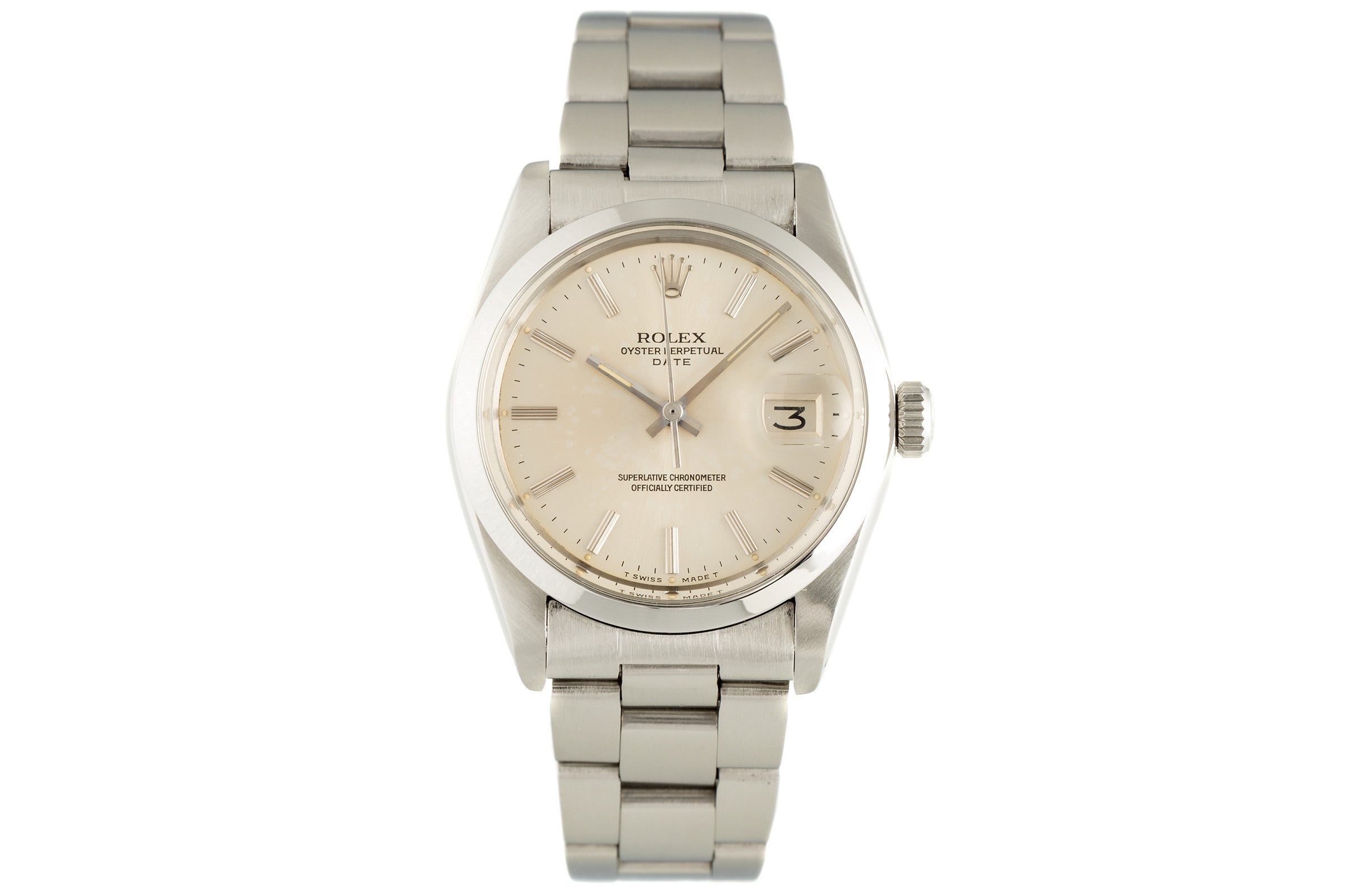 Rolex Date 34 Automatik Edelstahl Herrrenuhr Oyster Perpetual Ref. 1500  [2105681]