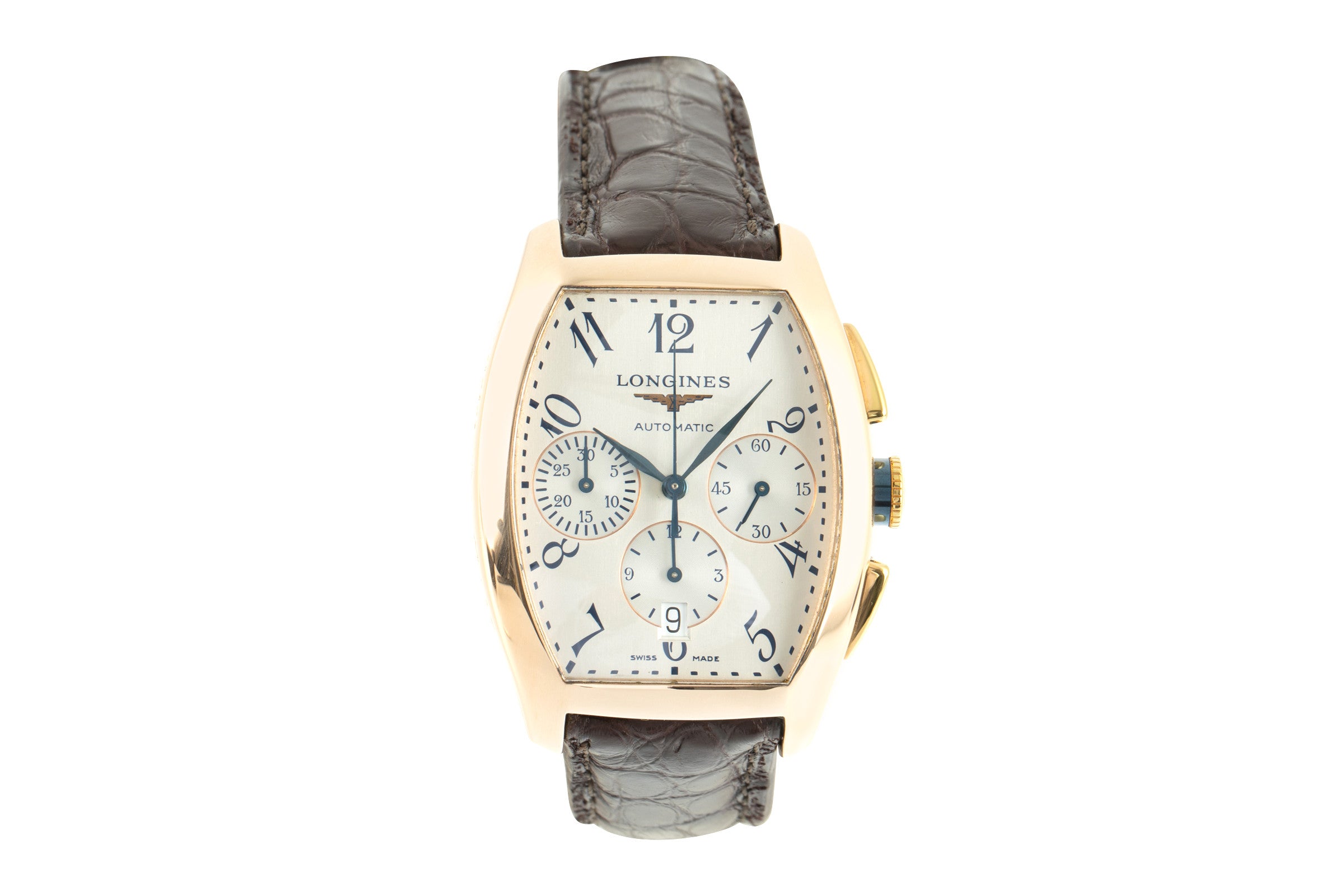 Longines Vasco Da Gama chronographe or rouge 18 ct automatique montre pour hommes 7992/650 Limited  [2105687]