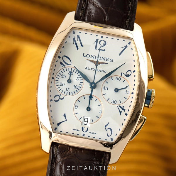 Longines Vasco Da Gama cronografo oro rosso 18 ct automatismo Kal