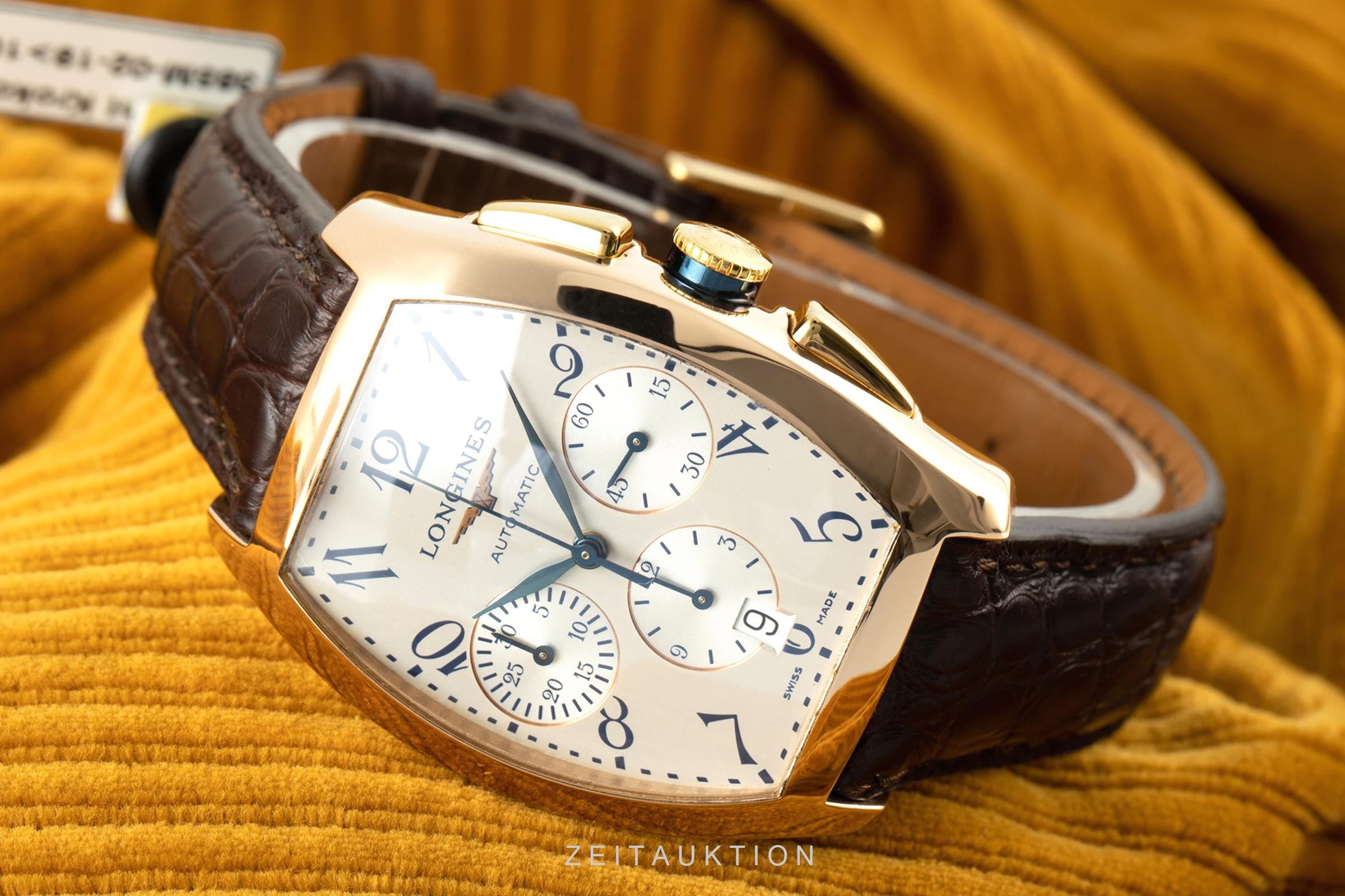 Longines Vasco Da Gama chronographe or rouge 18 ct automatique montre pour hommes 7992/650 Limited  [2105687]