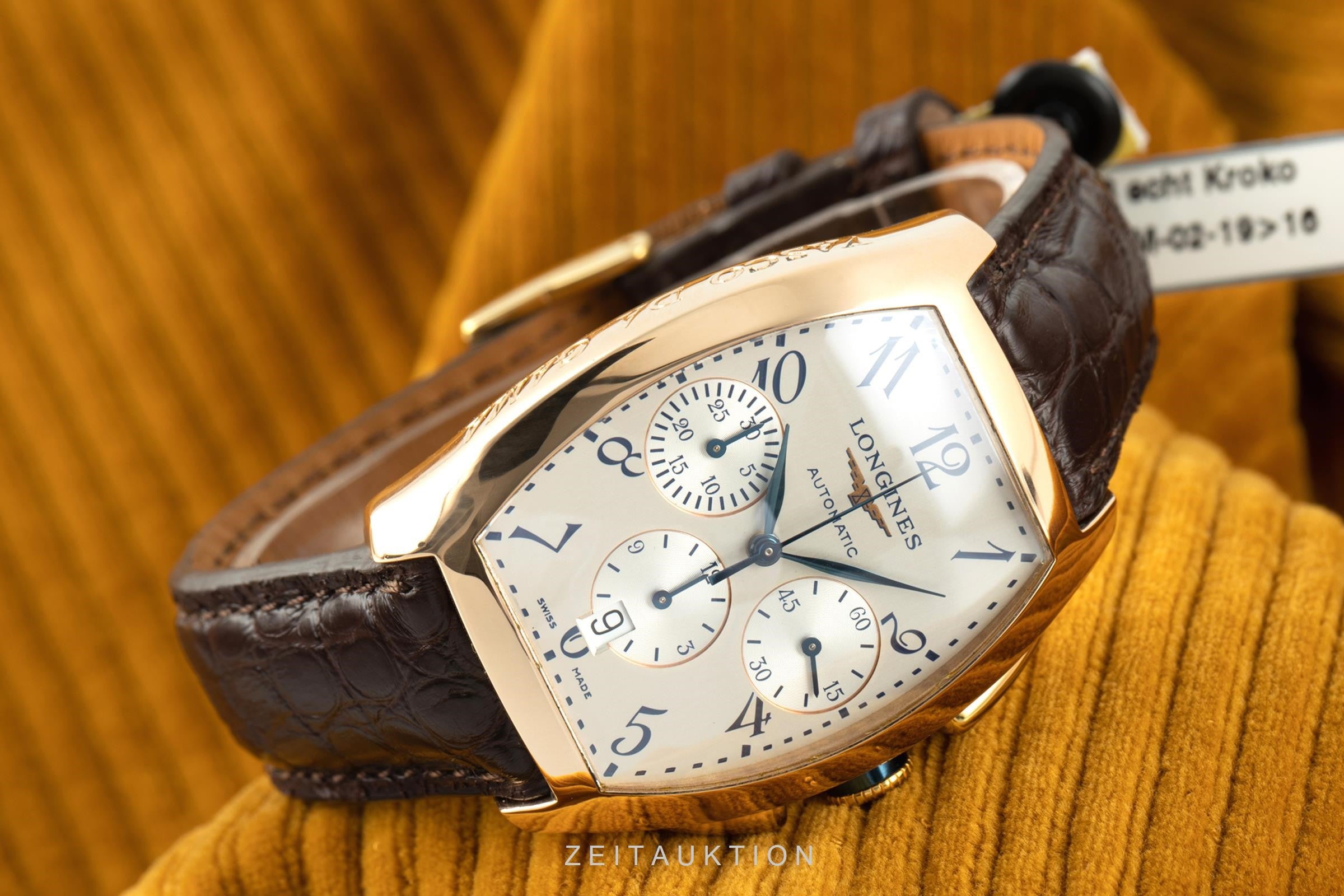 Longines Vasco Da Gama chronographe or rouge 18 ct automatique montre pour hommes 7992/650 Limited  [2105687]