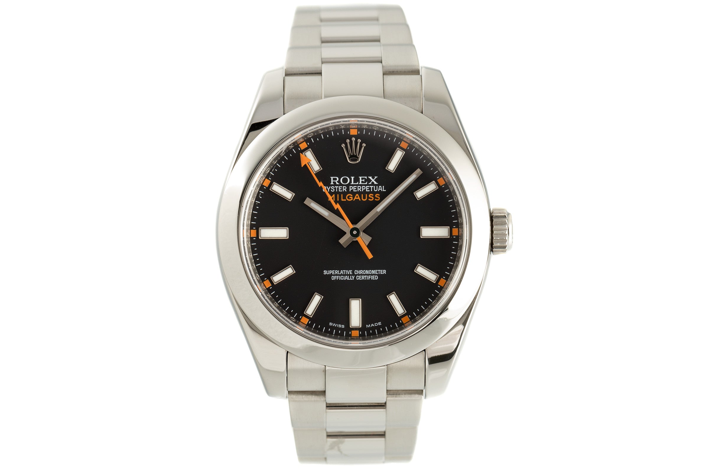 Rolex Milgauss acero automático reloj para caballeros 116400  [2105853]