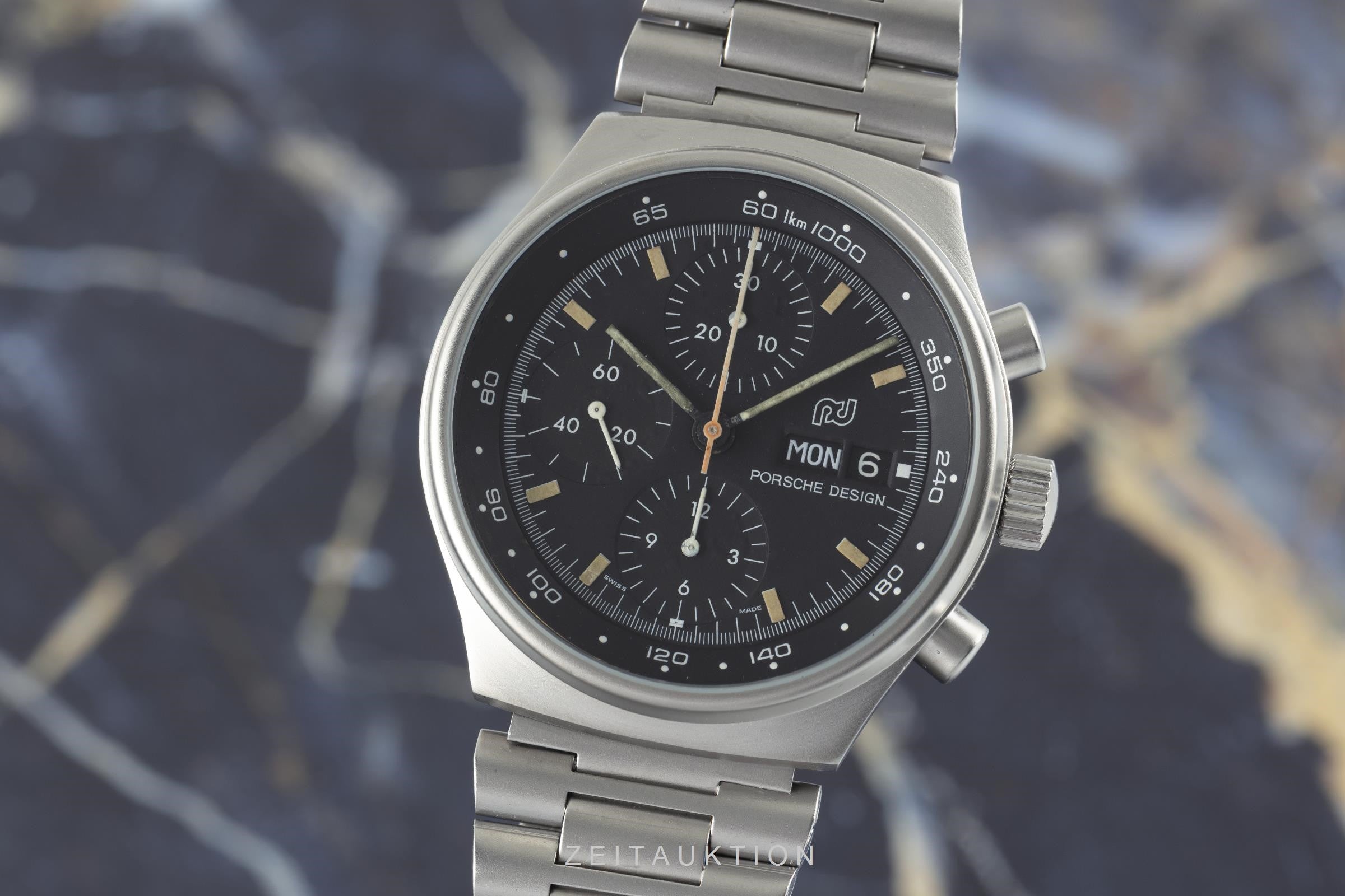 Porsche Design Orfina chronograph steel automatic Kal. ETA 7750