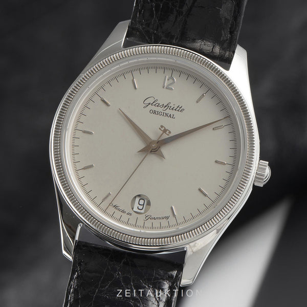 Glashütte Klassik acier à remontage manuel montre pour hommes 12-55-03-04-04  [2106032]