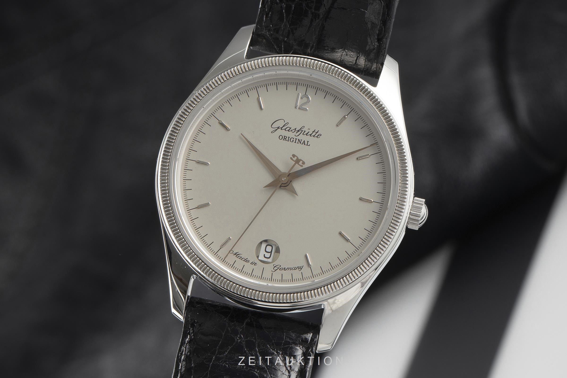 Glashütte Klassik acier à remontage manuel montre pour hommes 12-55-03-04-04  [2106032]