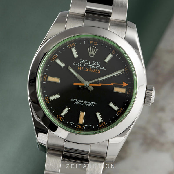 Rolex Milgauss Automatik Edelstahl Herrenuhr Oyster Perpetual Ref. 116400GV [2106106]