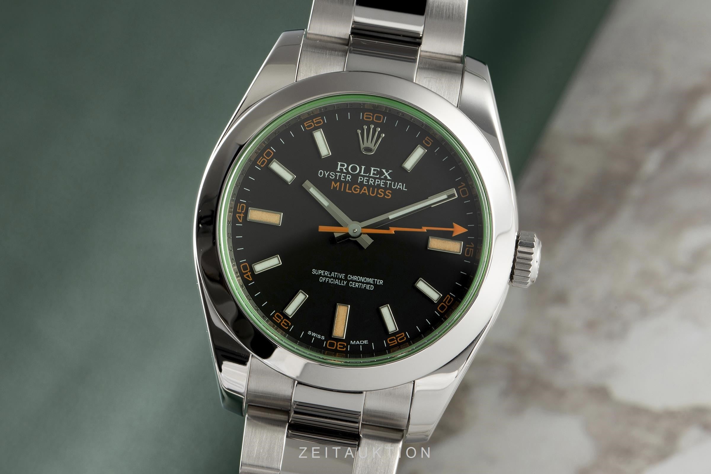 Rolex Milgauss acero automático reloj para caballeros 116400GV  [2106106]
