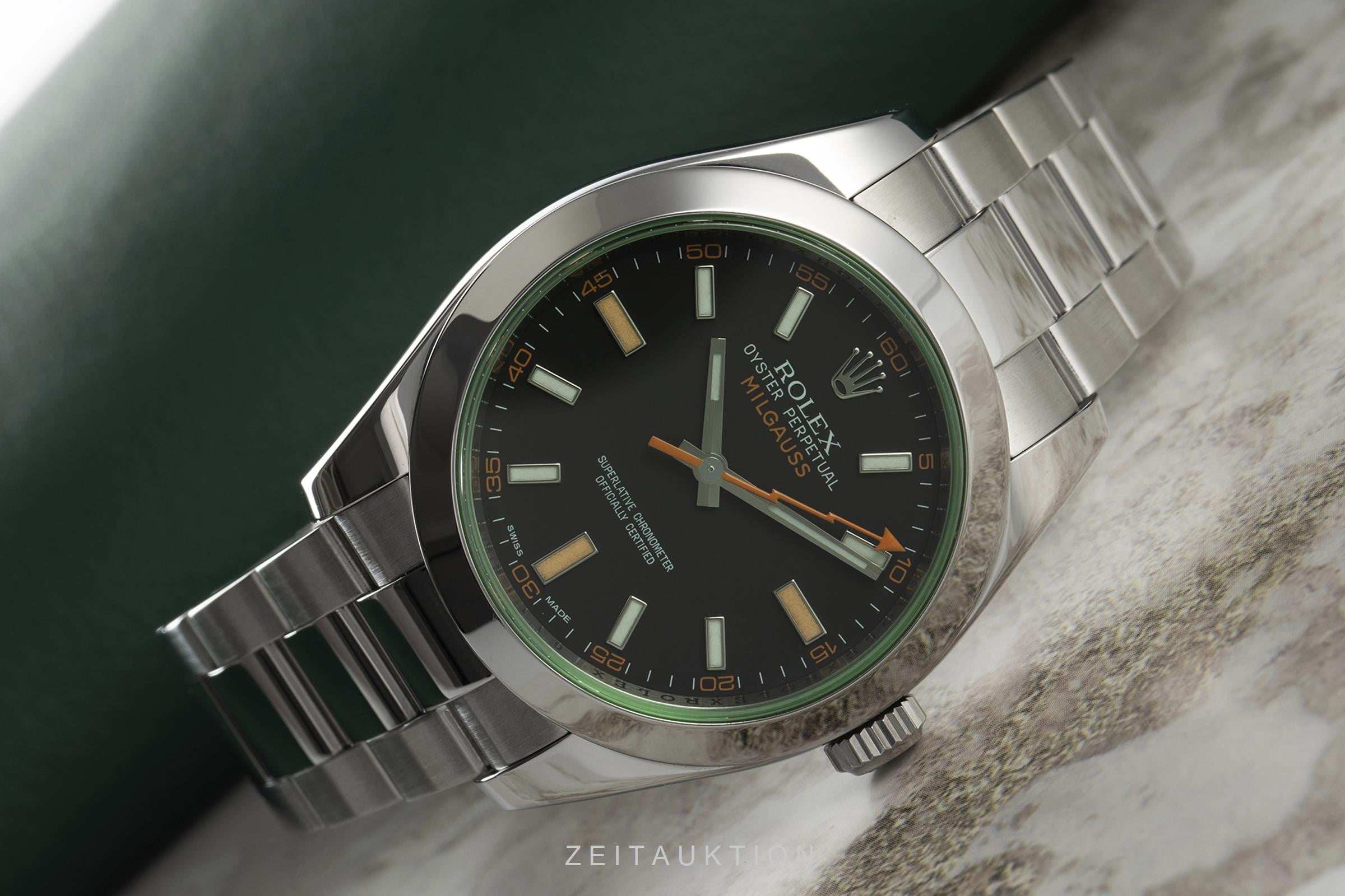 Rolex Milgauss Automatik Edelstahl Herrenuhr Oyster Perpetual Ref. 116400GV [2106106]