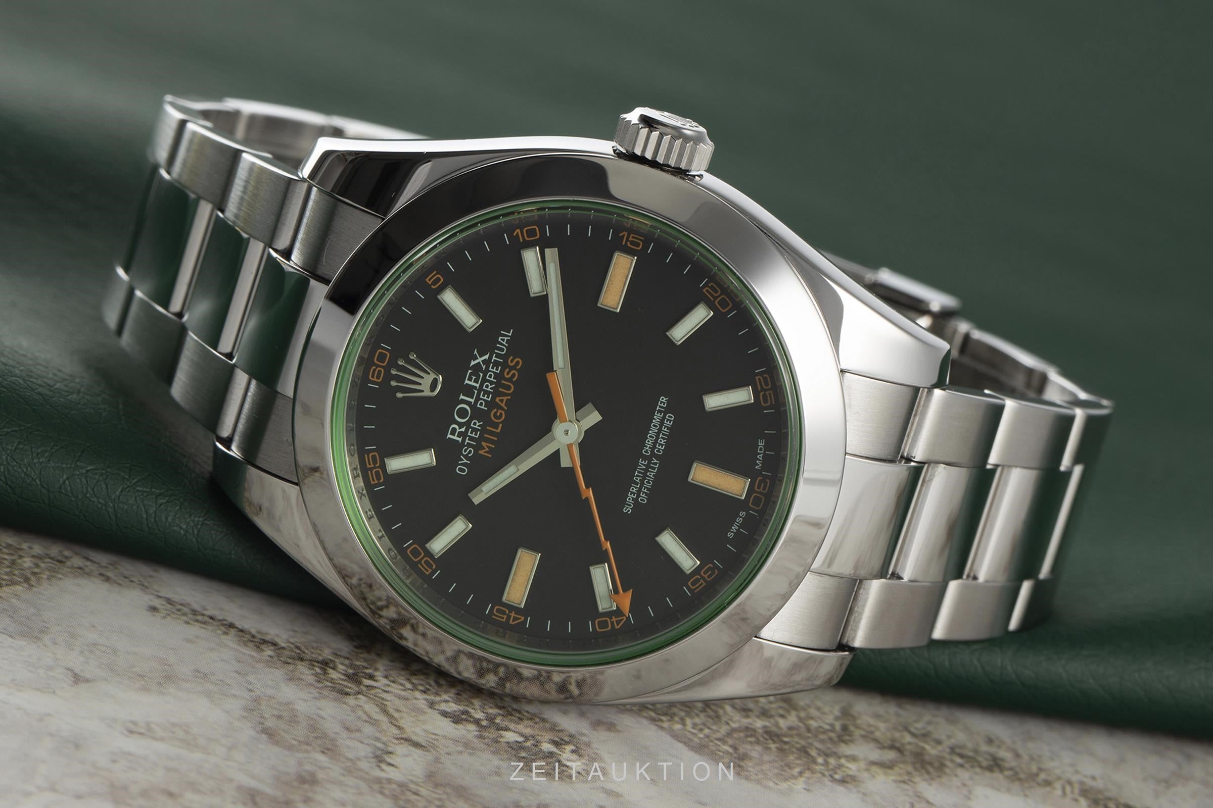 Rolex Milgauss Automatik Edelstahl Herrenuhr Oyster Perpetual Ref. 116400GV [2106106]