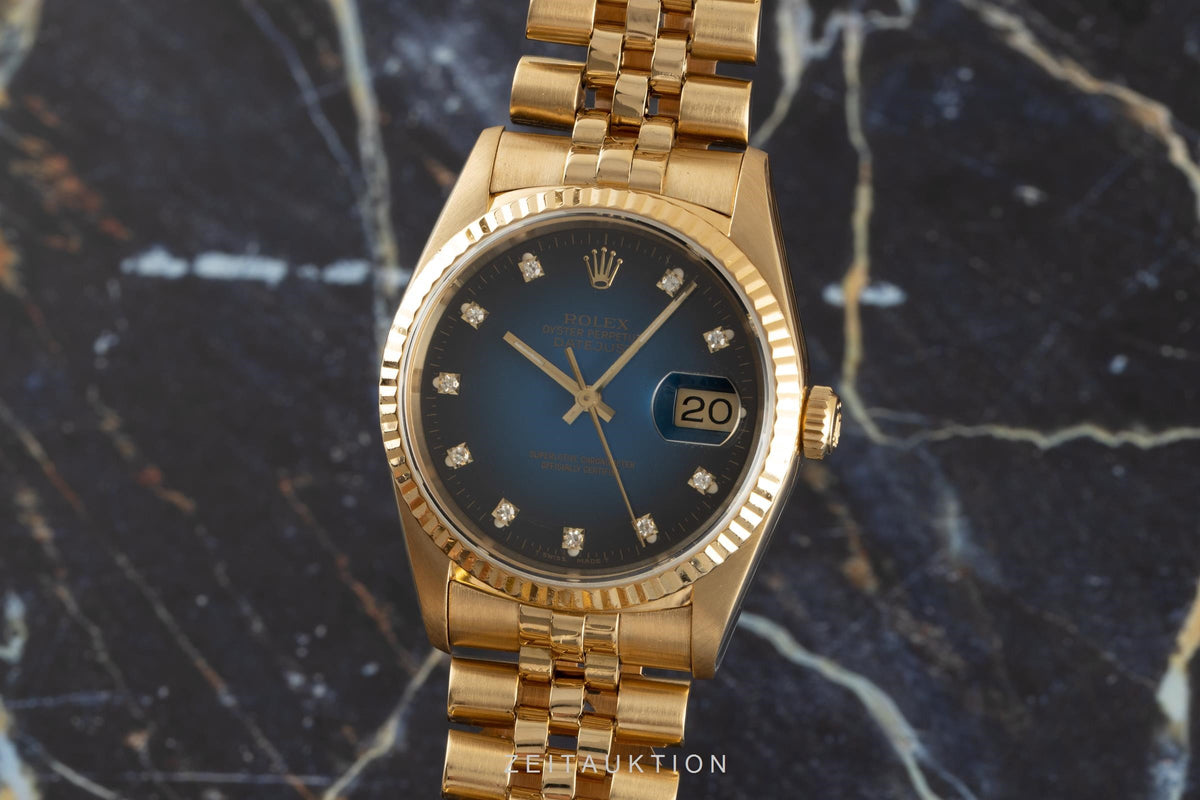 Rolex Datejust 18 ct gold automatic men's watch 16238  [2106204]
