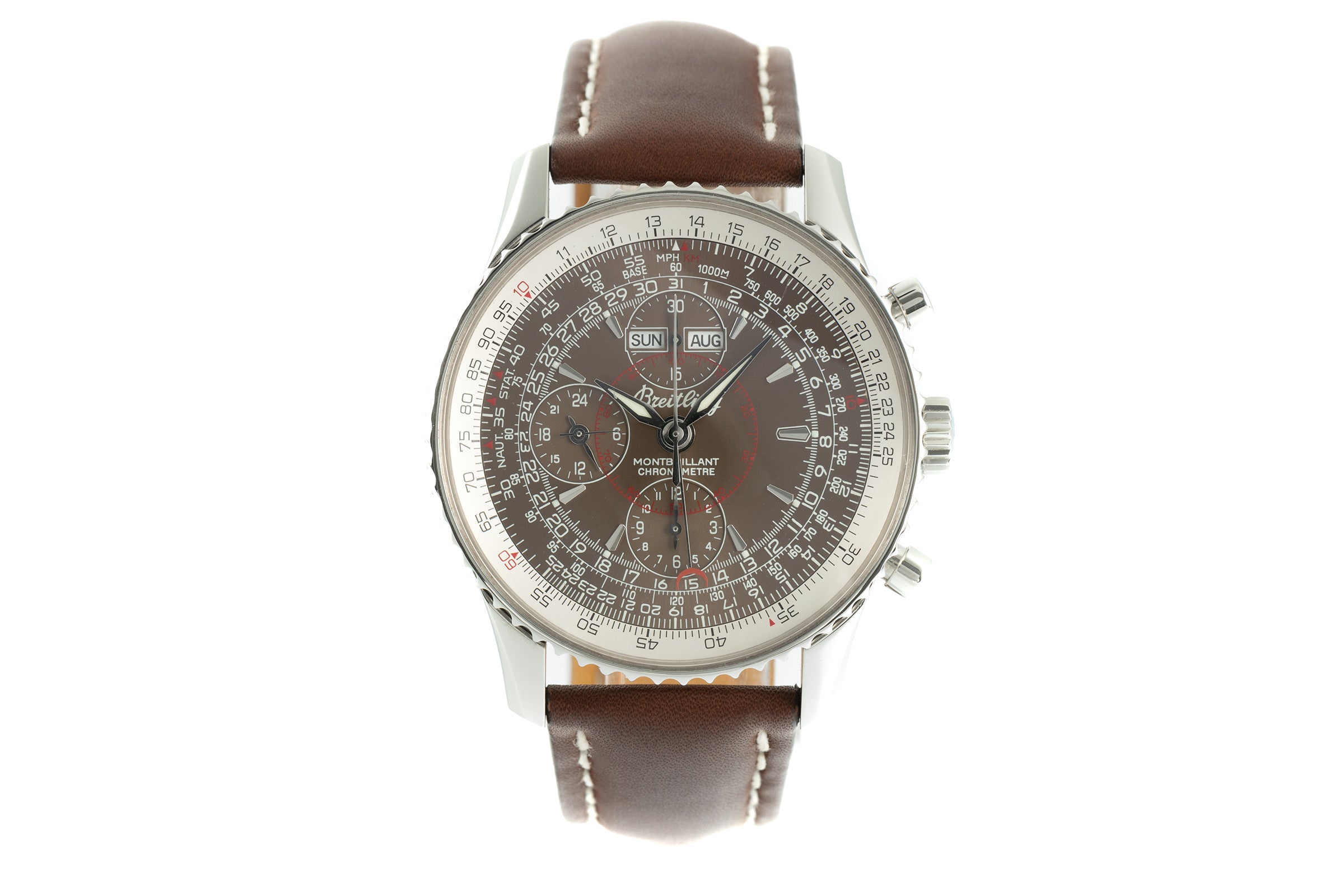 Breitling Montbrillant Datora  chronograph steel automatic men's watch A21330  [2106269]