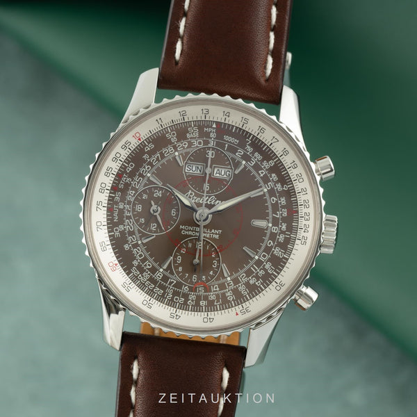 Breitling Montbrillant Datora  chronograph steel automatic men's watch A21330  [2106269]