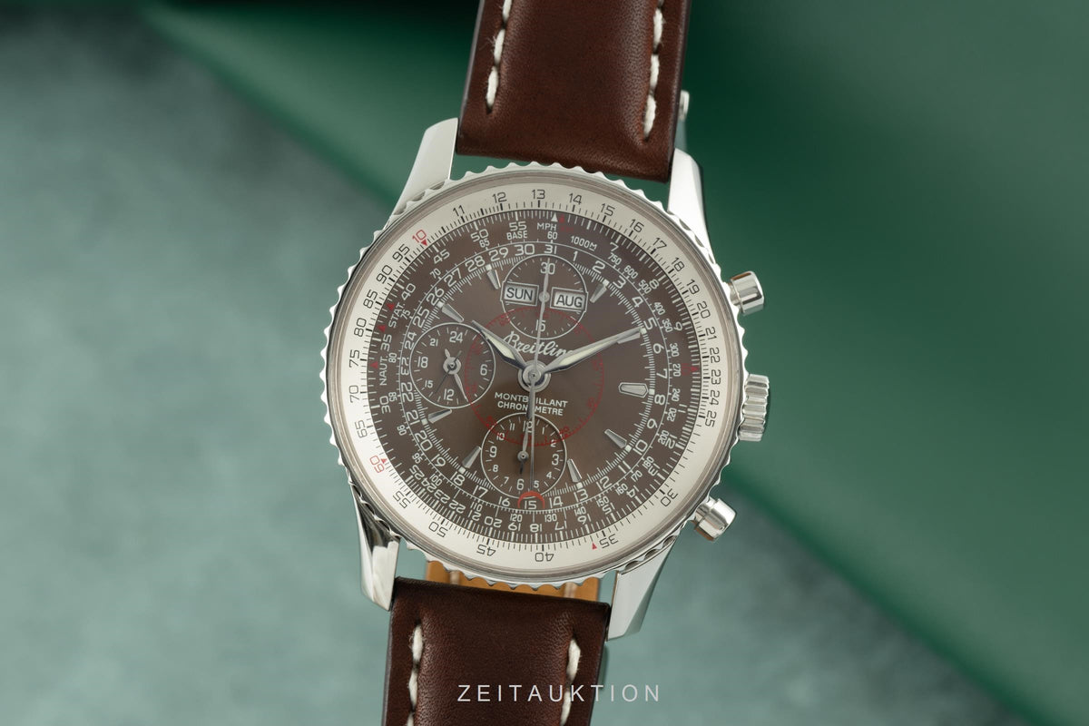 Breitling Montbrillant Datora  chronograph steel automatic men's watch A21330  [2106269]