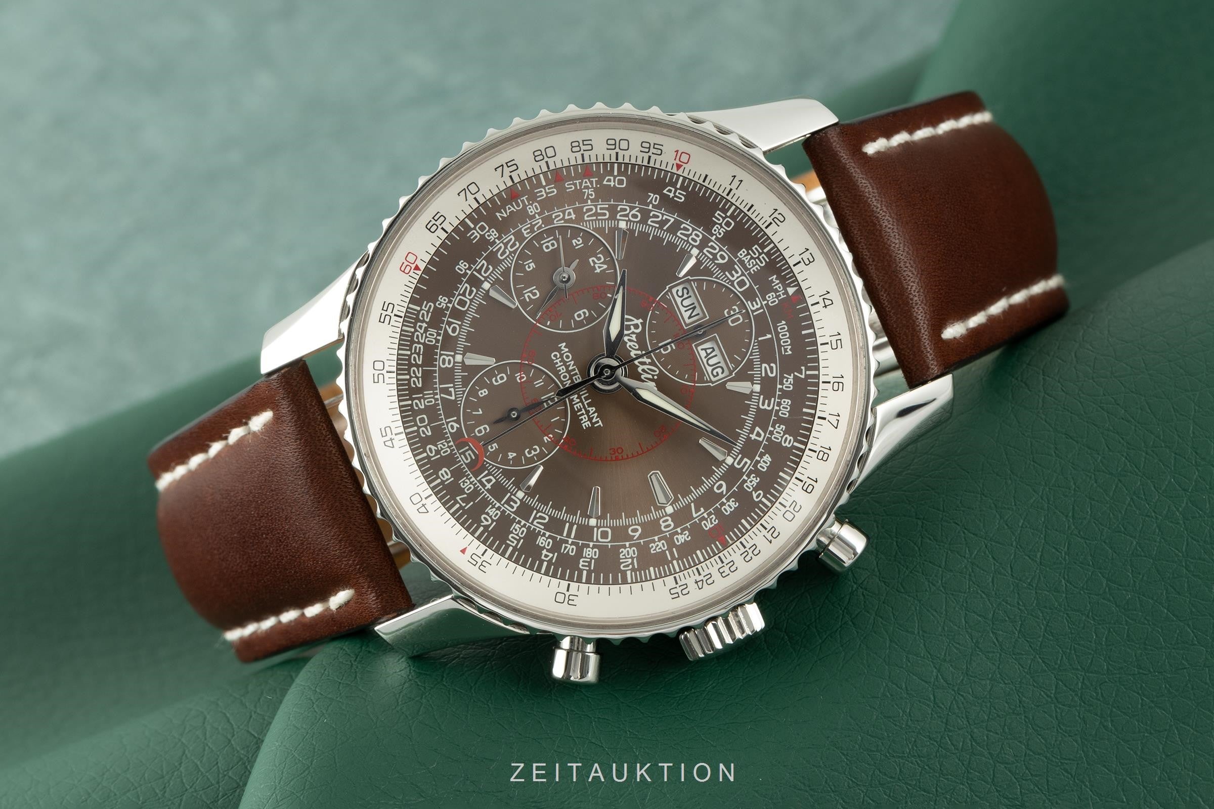 Breitling Montbrillant Datora  chronograph steel automatic men's watch A21330  [2106269]