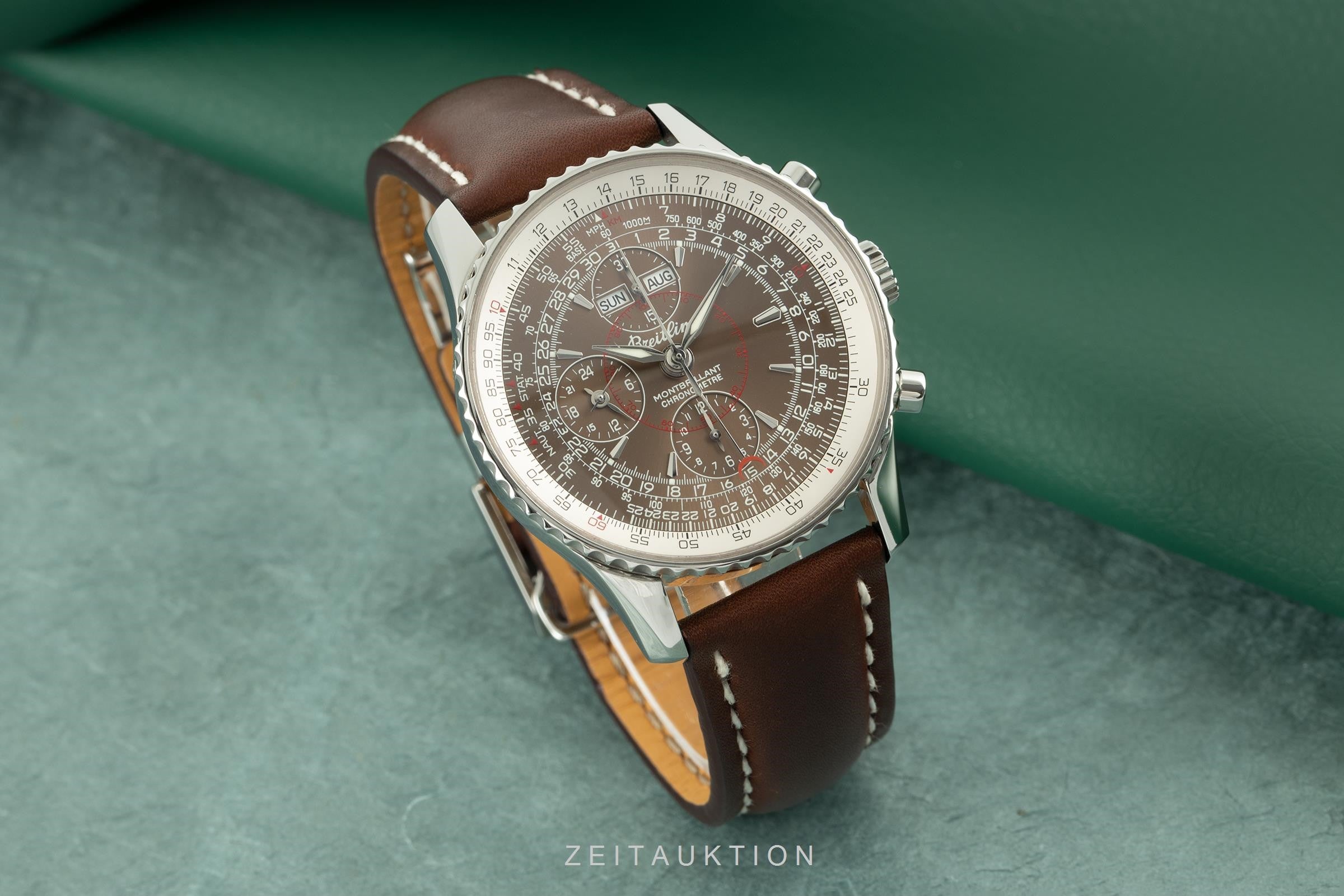 Breitling Montbrillant Datora  chronograph steel automatic men's watch A21330  [2106269]