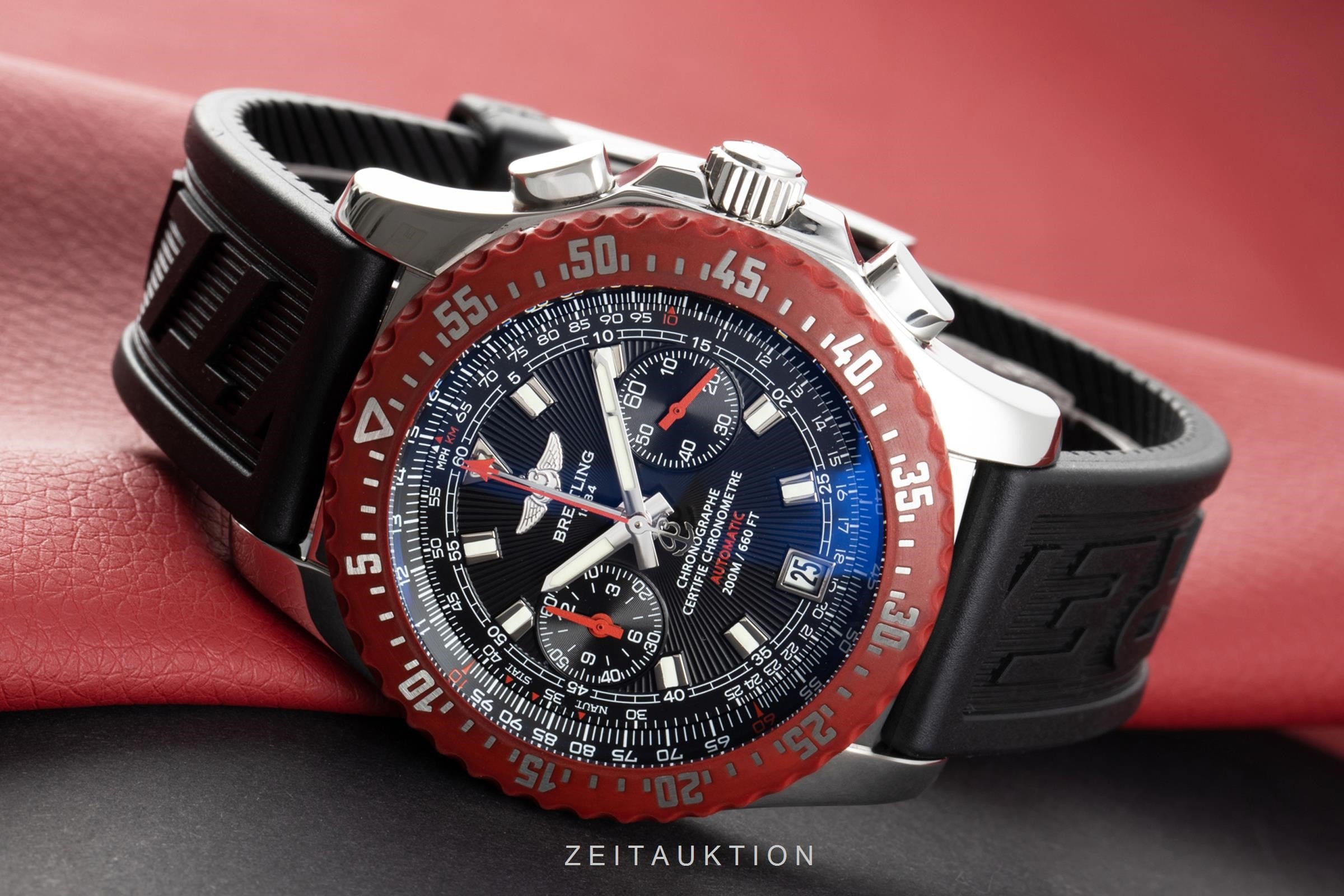 Breitling Skyracer chronograph steel automatic Kal. B27 Ref