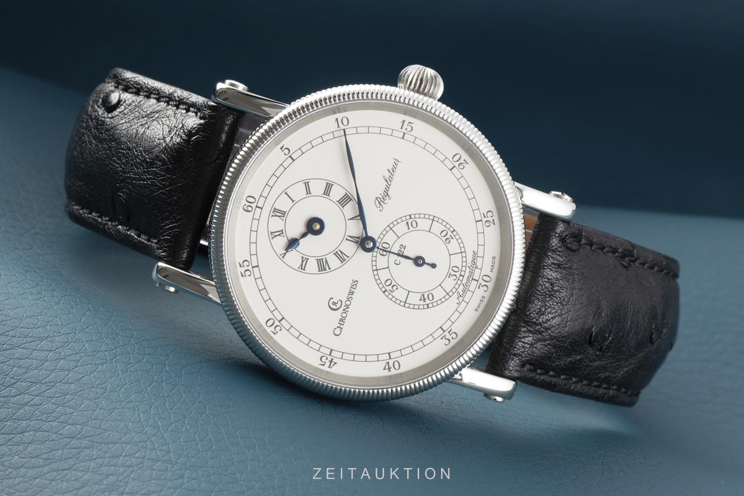 Chronoswiss Regulateur Automatik Edelstahl Herrenuhr Ref. CH1223 B&P [2106280]