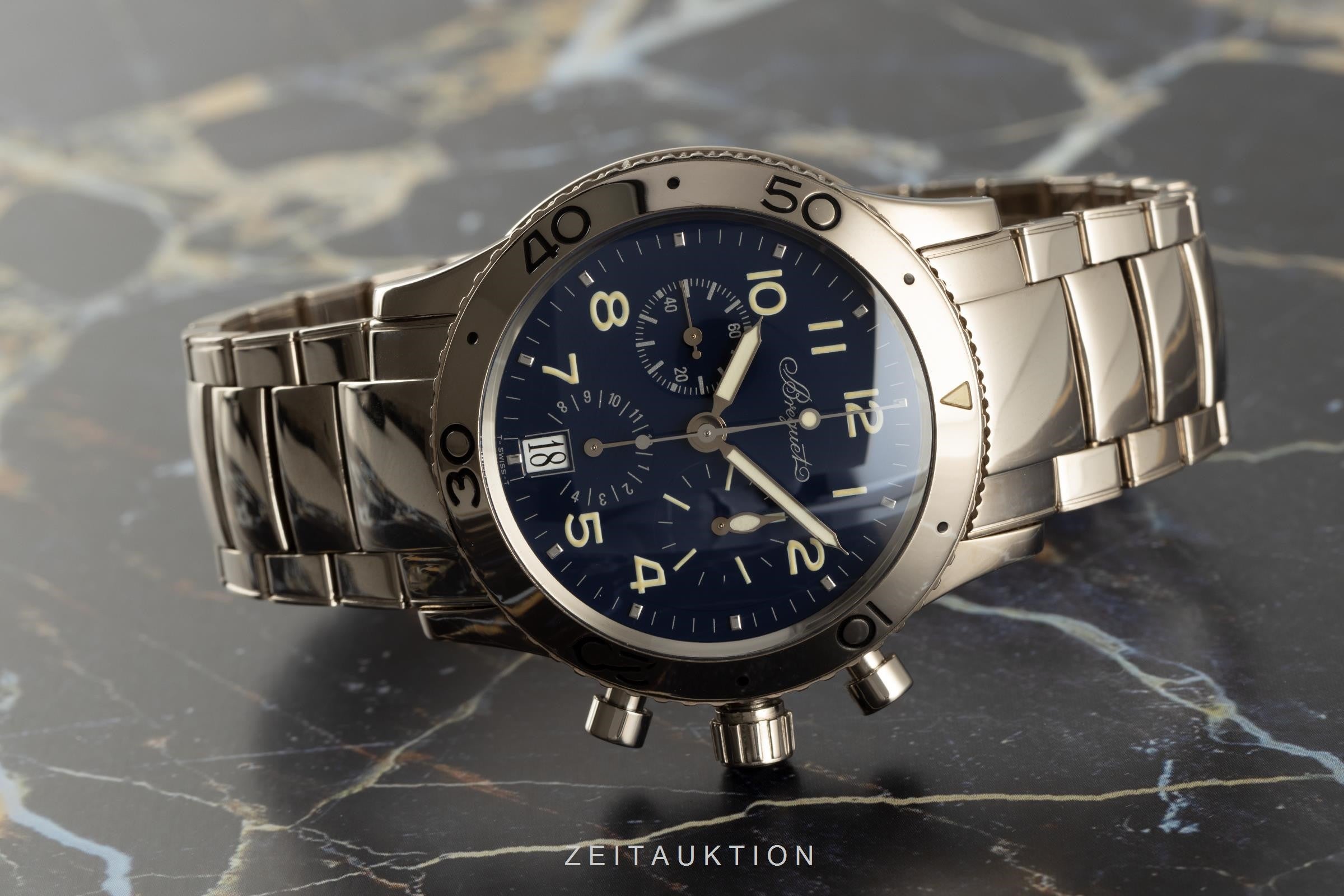 Breguet Type XX chronograph 18 ct white gold automatic men's watch 3820  [2106334]