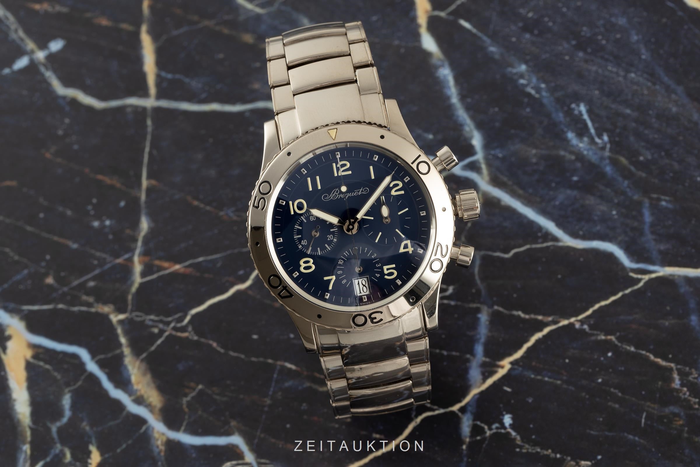 Breguet Type XX chronograph 18 ct white gold automatic men's watch 3820  [2106334]