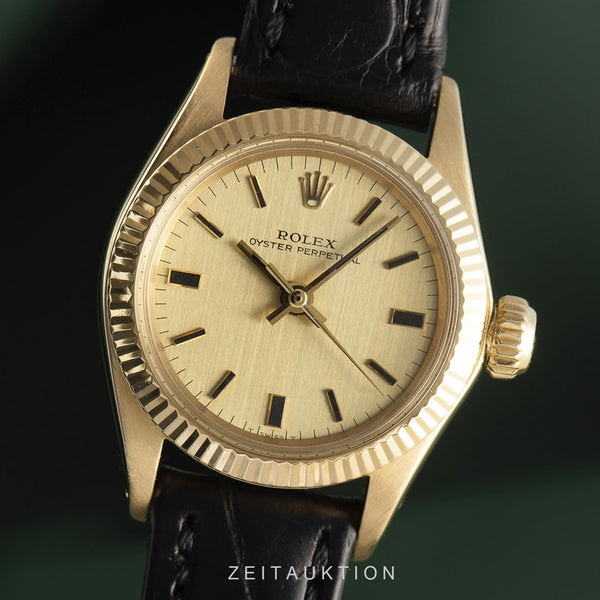 Rolex Oyster Perpetual oro de 18 quilates automático reloj para damas  6619 Vintage  [2106470]