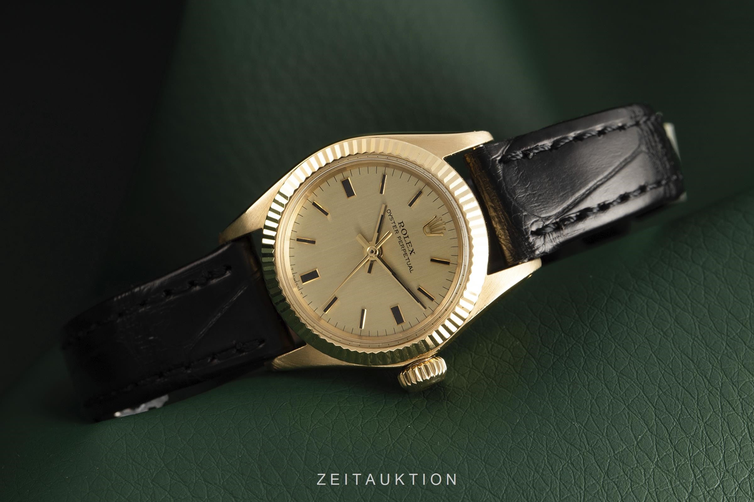 Rolex Oyster Perpetual oro de 18 quilates automático reloj para damas  6619 Vintage  [2106470]