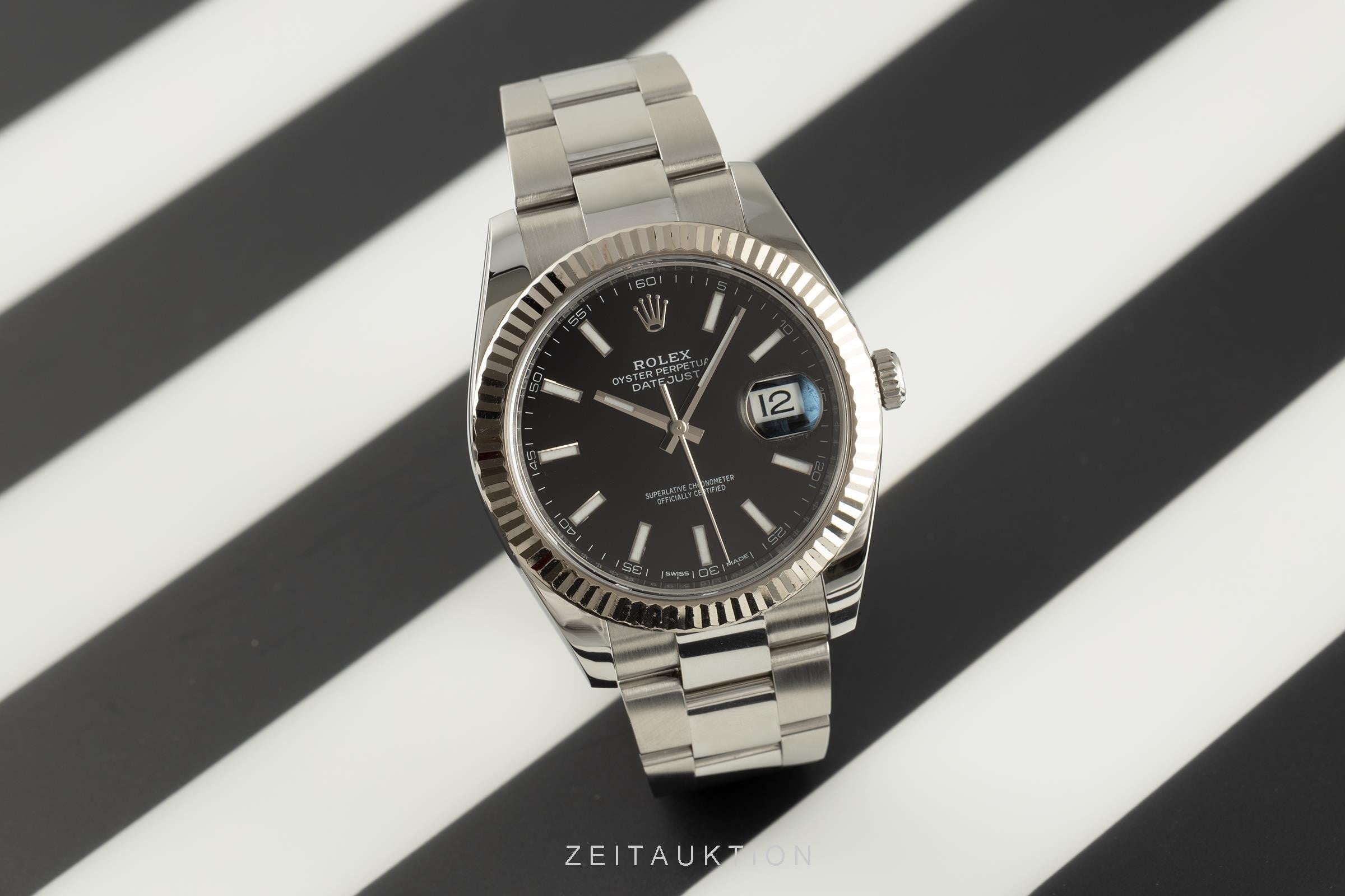 Rolex Datejust 41 Stahl / Weissgold Automatik Herrenuhr Oyster Perpetual 126334 [2106475]