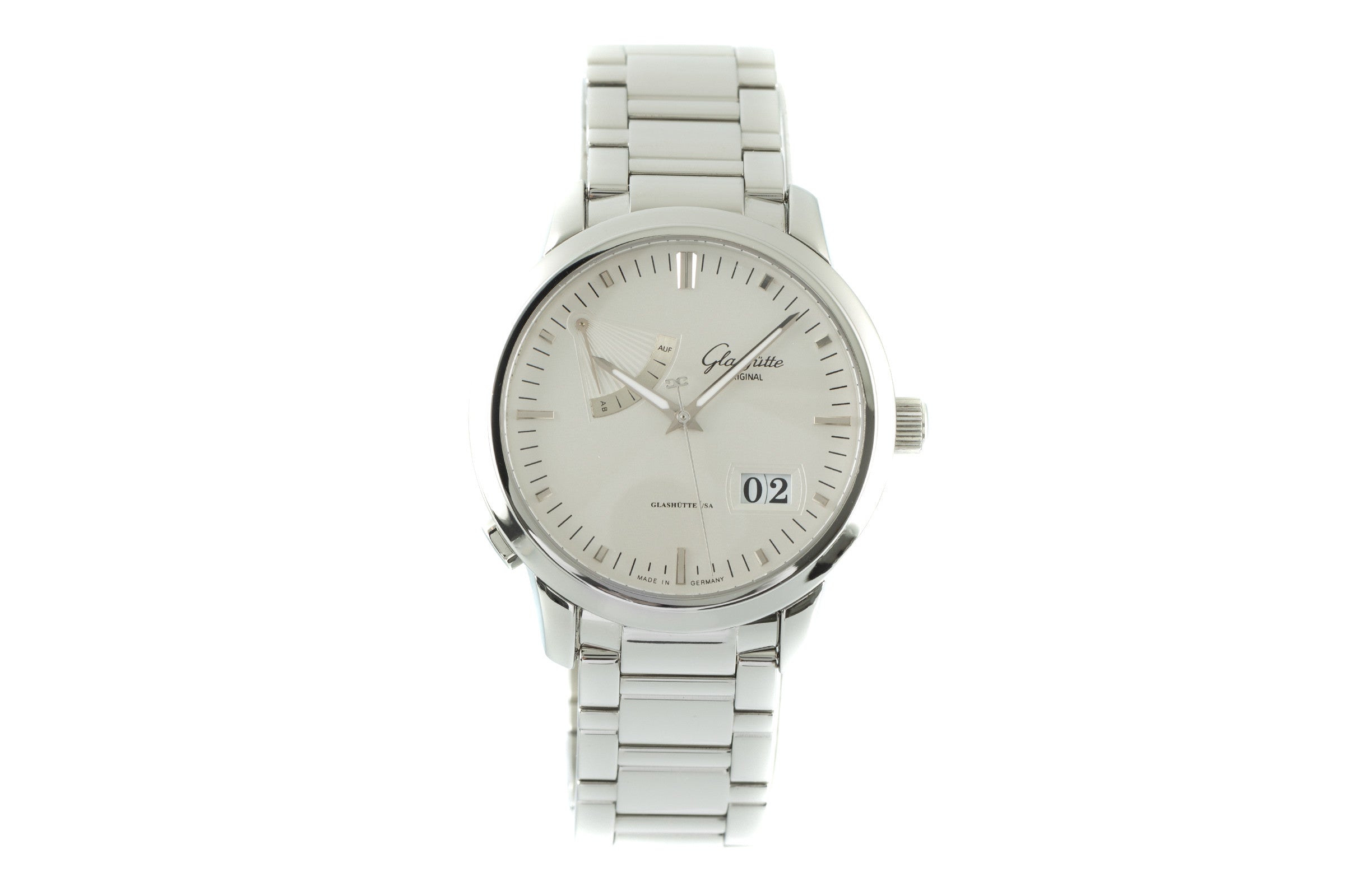 Glashütte Senator "Auf & Ab" Automatik Stahl Ref. 100-01-13-02-04  B&P NP: 9400€ [2106501]