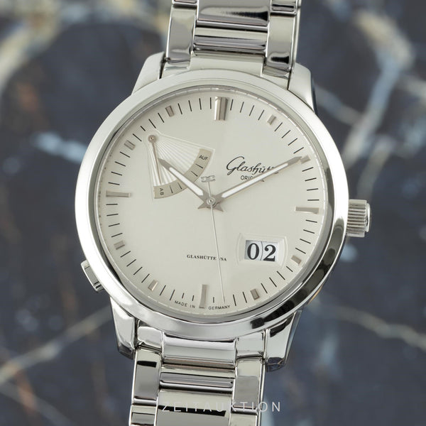 Glashütte Senator "Auf & Ab" Automatik Stahl Ref. 100-01-13-02-04  B&P NP: 9400€ [2106501]