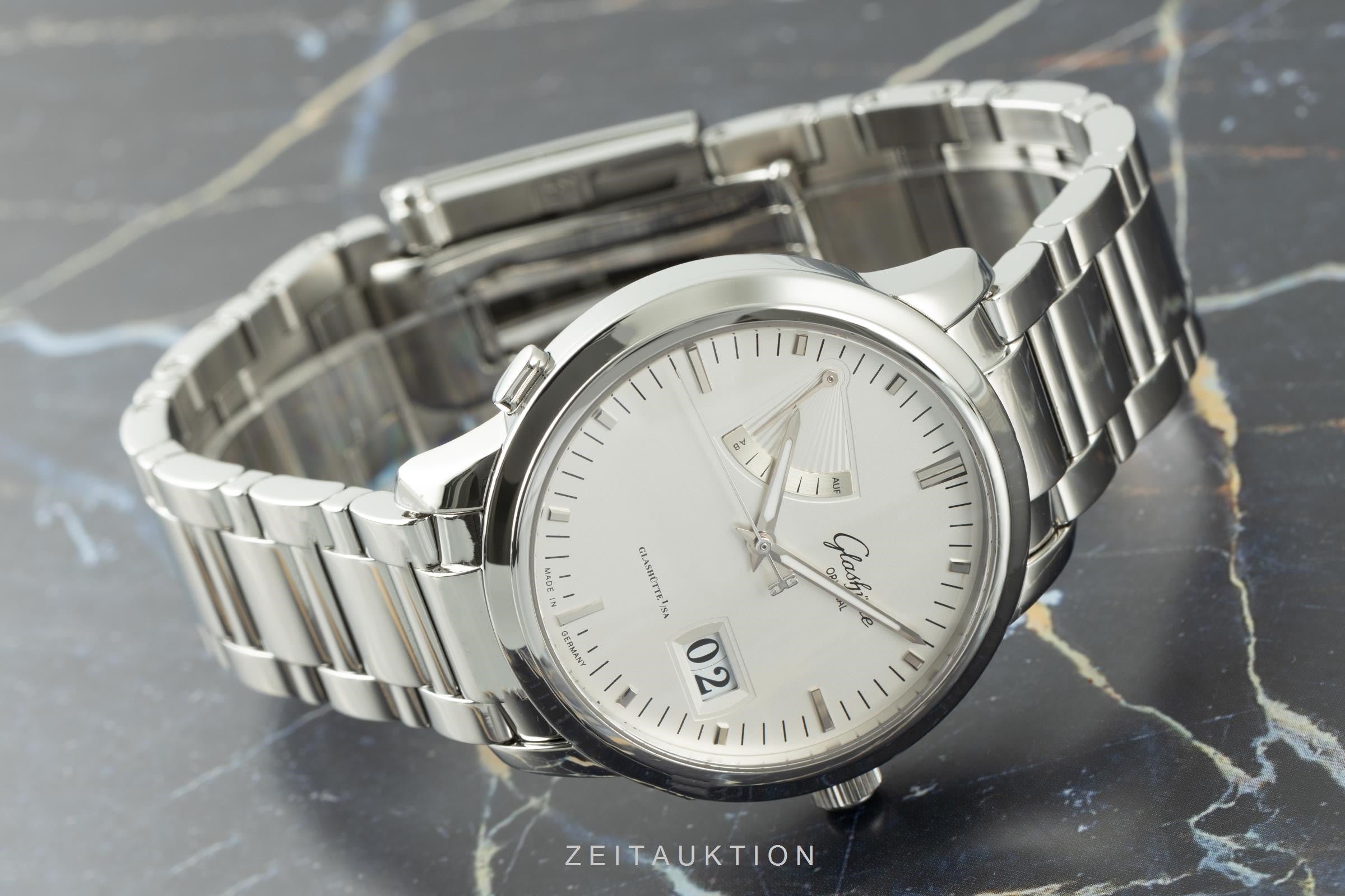 Glashütte Senator acier automatique montre pour hommes 100-01-13-02-04   LP: 9400EUR  [2106501]