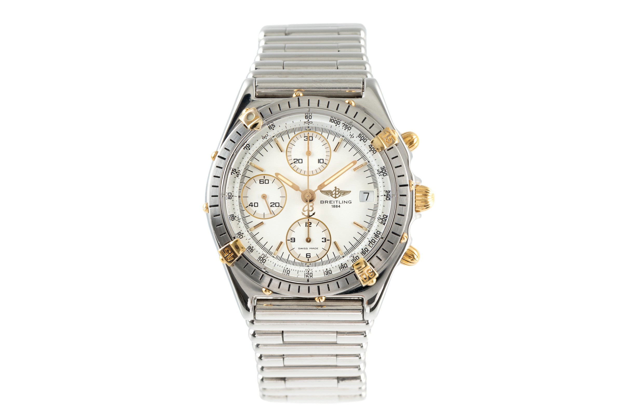 Breitling Chronomat cronografo acciaio / oro automatismo orologio da uomo 81.950  [2106505]