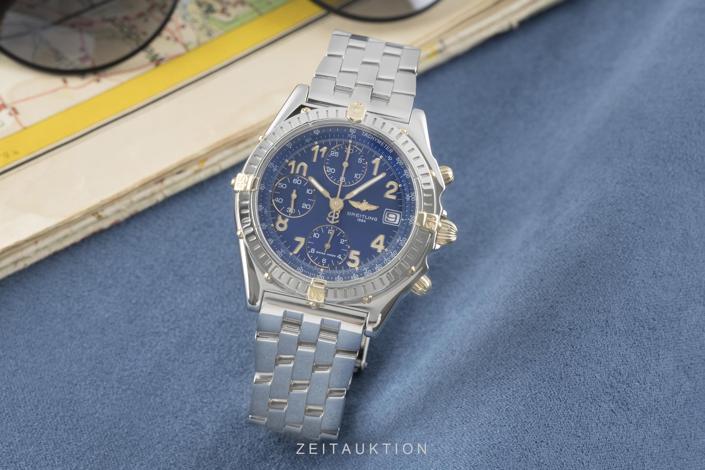 Breitling Chronomat chronographe acier / or  automatique montre pour hommes B13050.1  [2106602]