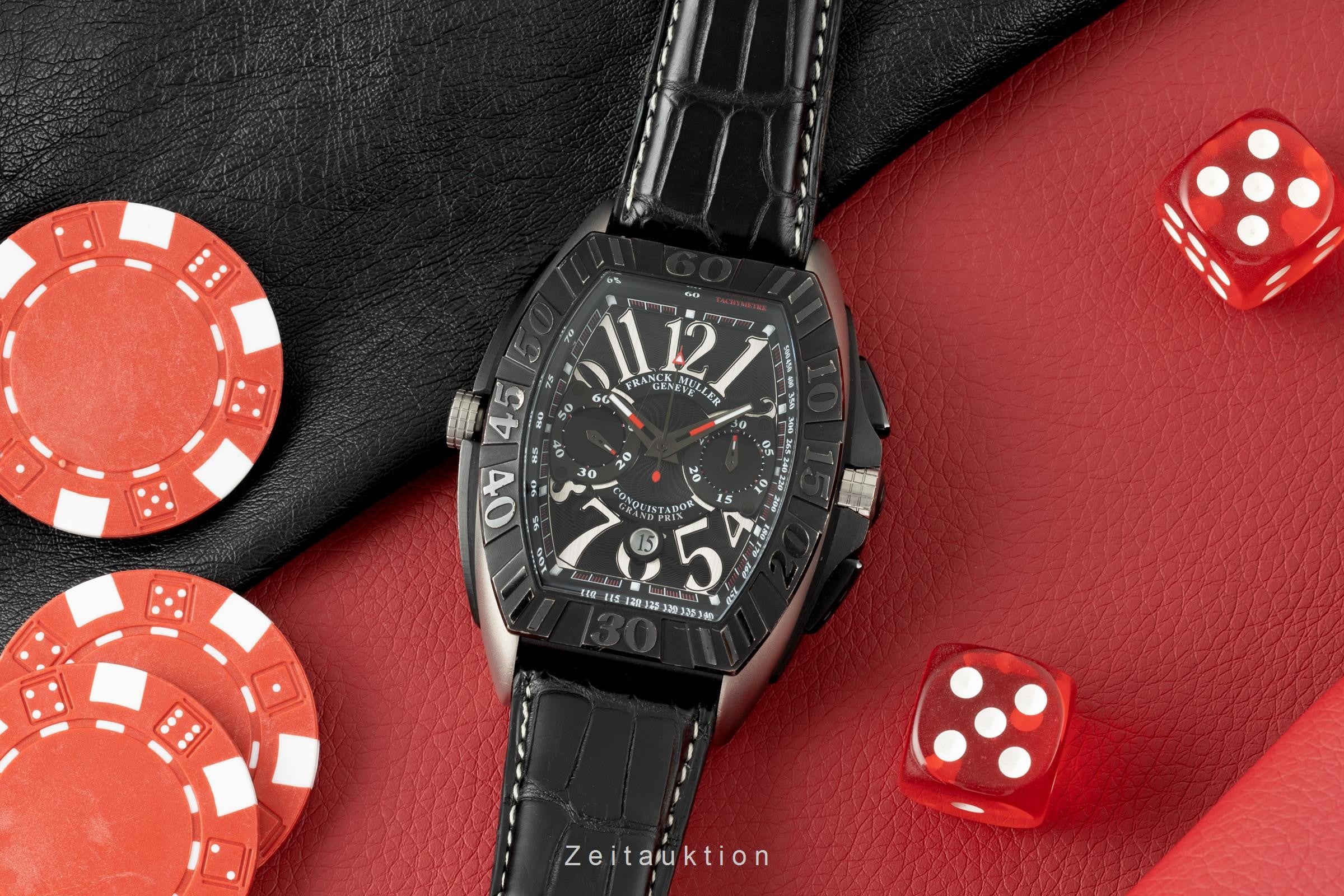 Franck Muller Conquistador Grand Prix GPG Automatik Titan Ref 9900 CC DT GPG B&P [2106859]