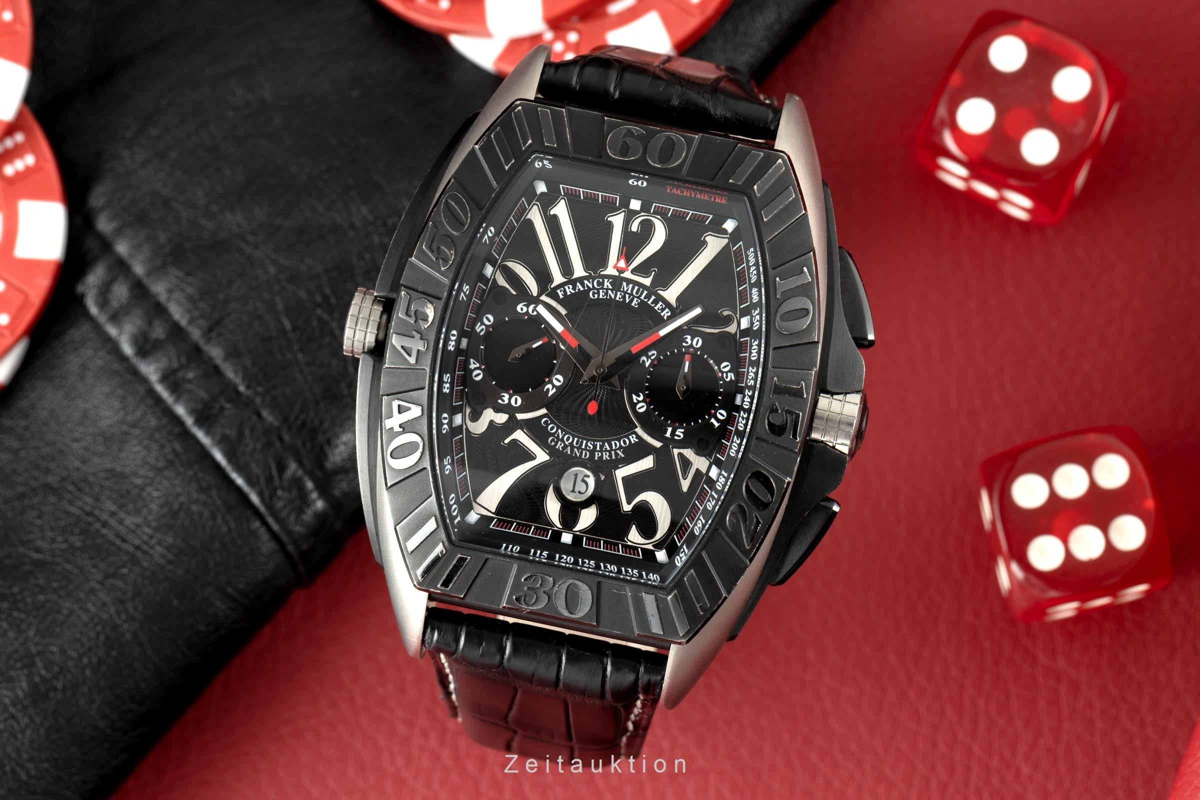 Franck Muller Conquistador Grand Prix GPG Automatik Titan Ref 9900 CC DT GPG B&P [2106859]