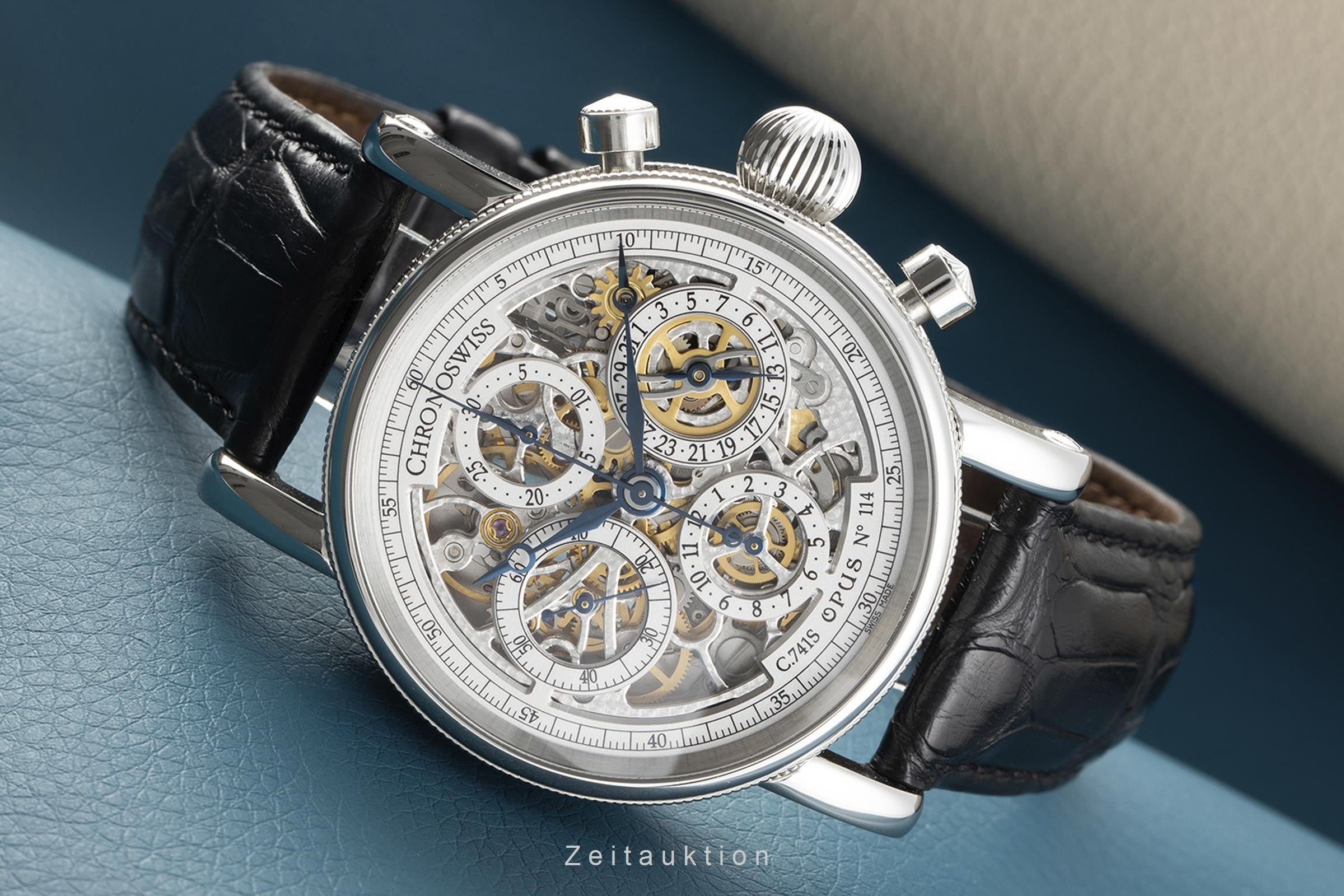 Chronoswiss Opus chronograph steel automatic Kal. C.741S Ref