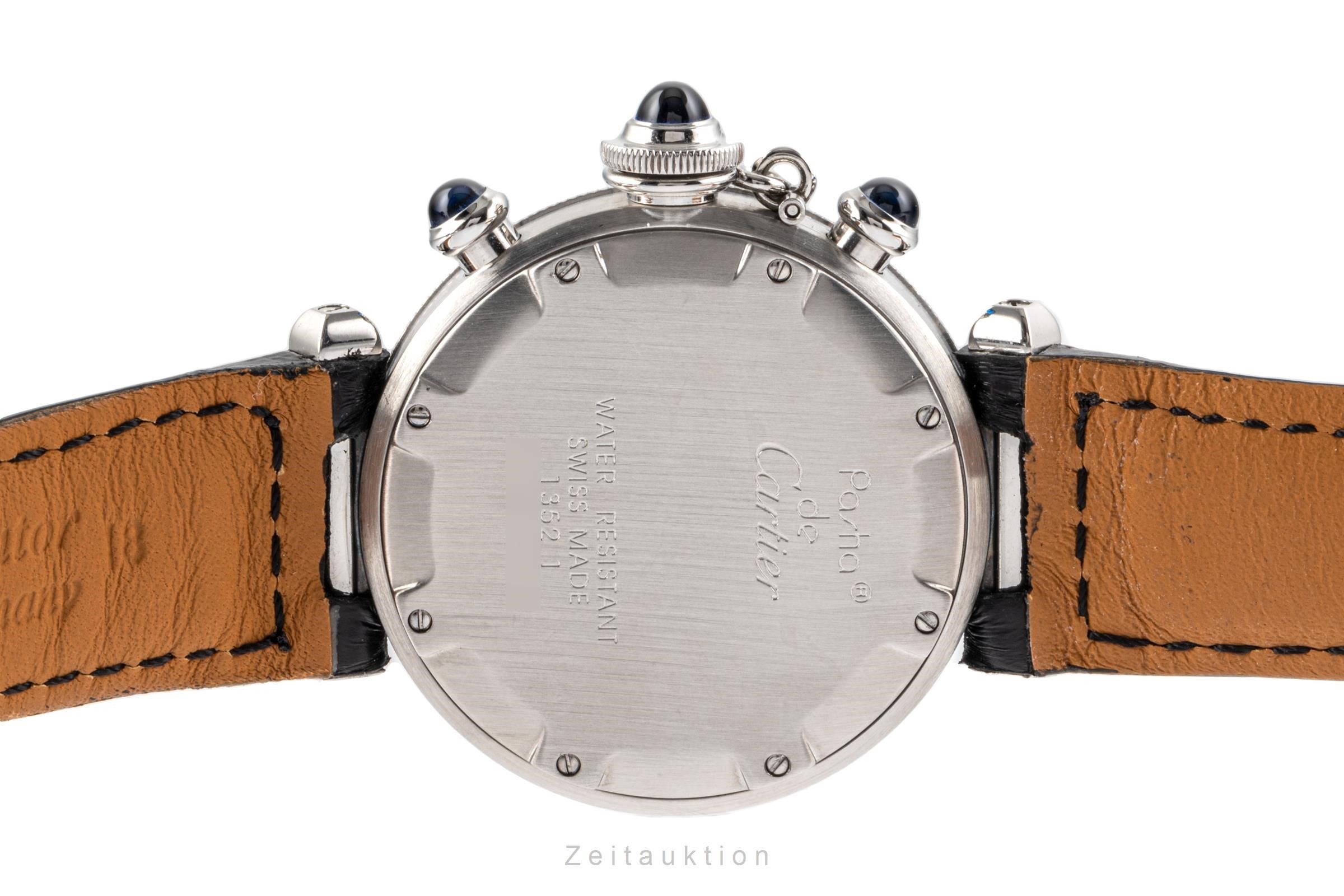 Cartier Pasha cronografo acciaio quarzo orologio da uomo 1352 1  [2107046]