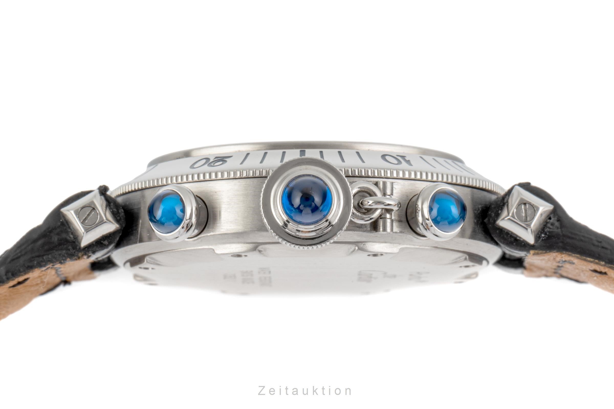 Cartier Pasha cronografo acciaio quarzo orologio da uomo 1352 1  [2107046]