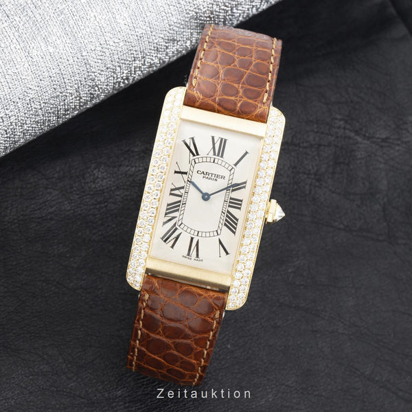 Cartier Tank Américaine 18 ct gold manual winding women's watch 1735B  [2107142]