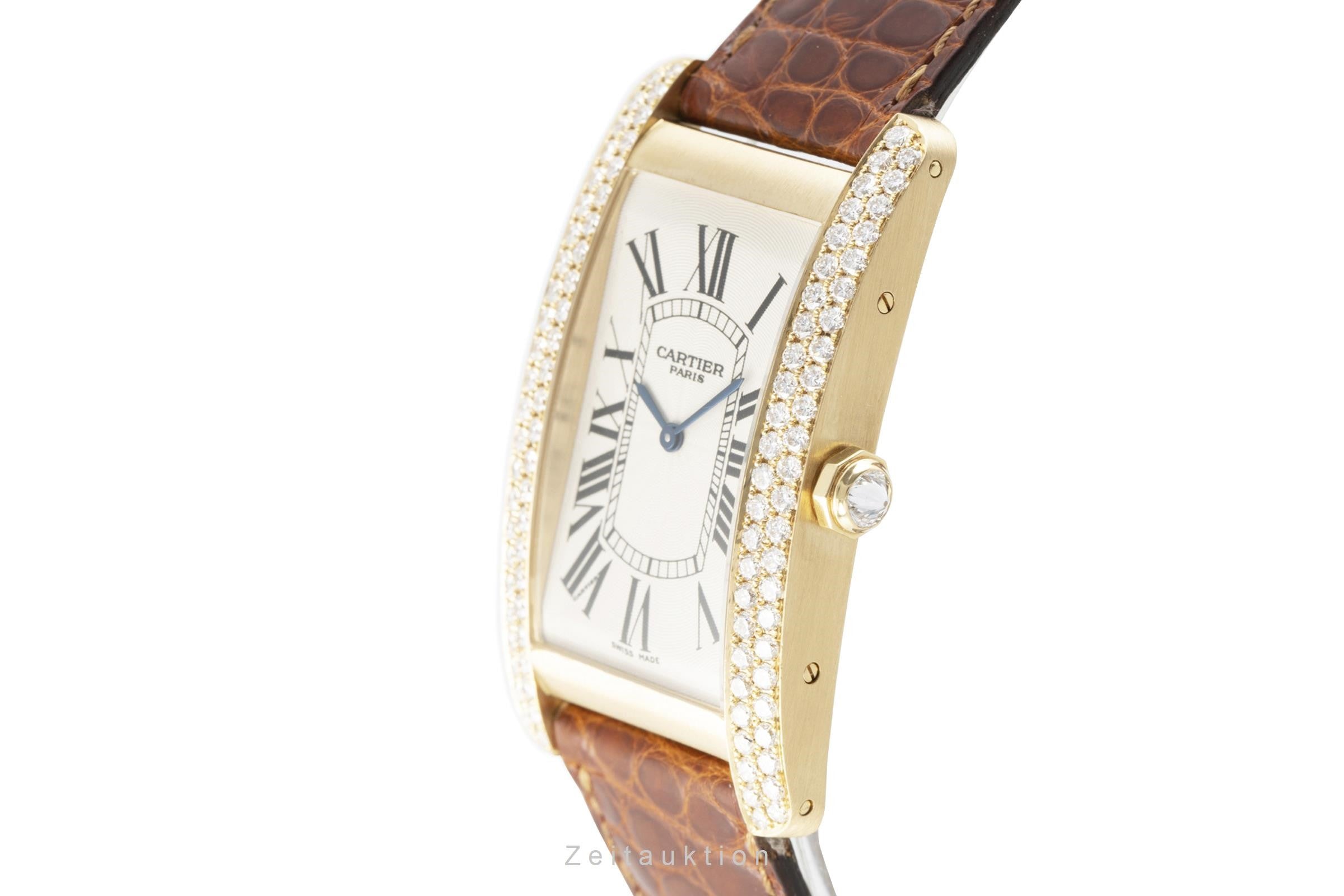 Cartier Tank Américaine 18 ct gold manual winding women's watch 1735B  [2107142]