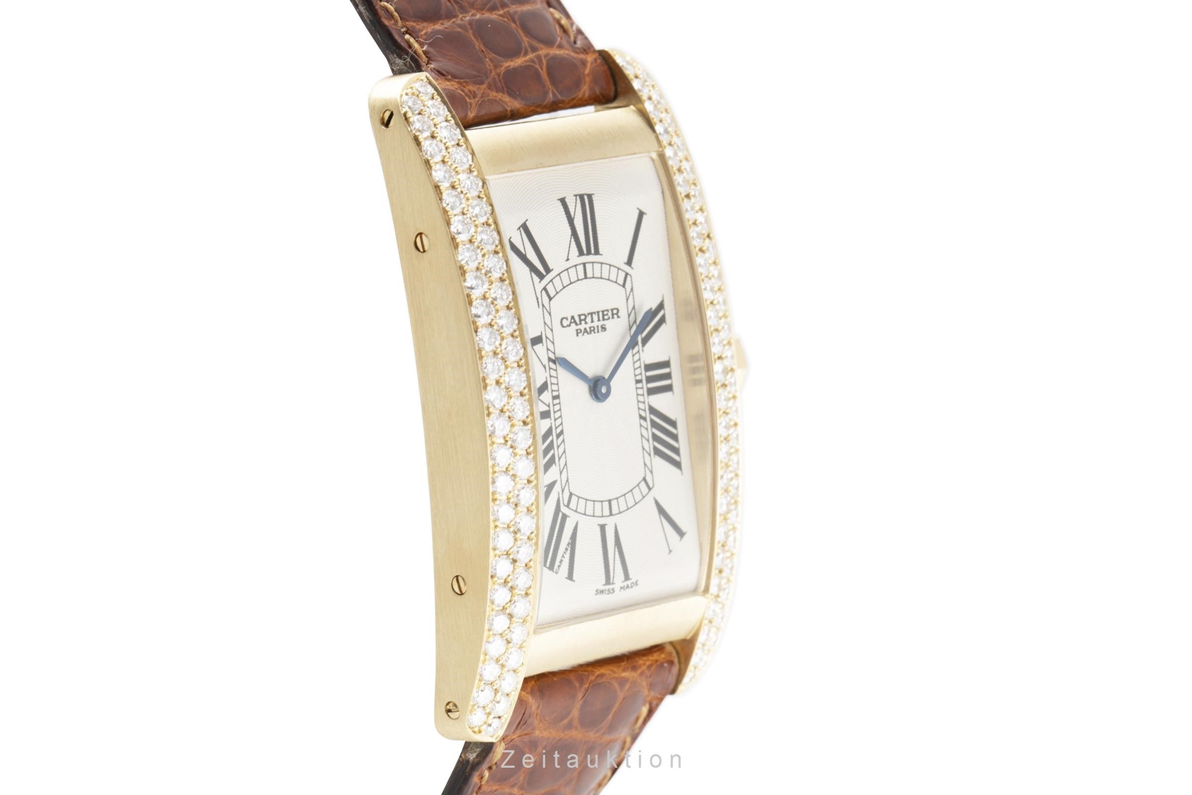Cartier Tank Américaine 18 ct gold manual winding women's watch 1735B  [2107142]