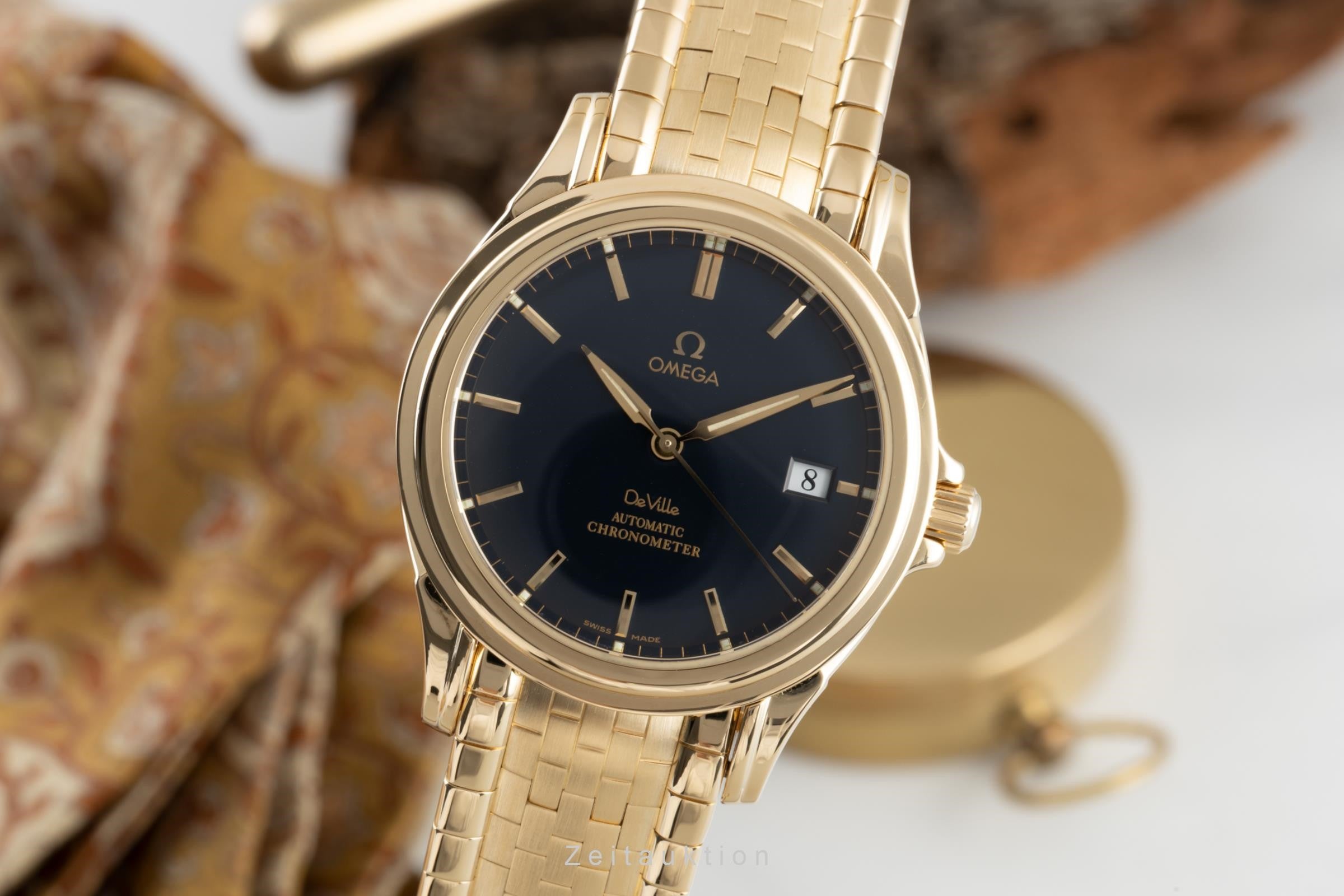Omega De Ville 18 ct gold automatic men's watch 4631.80.00, 168.1700  [2107290]